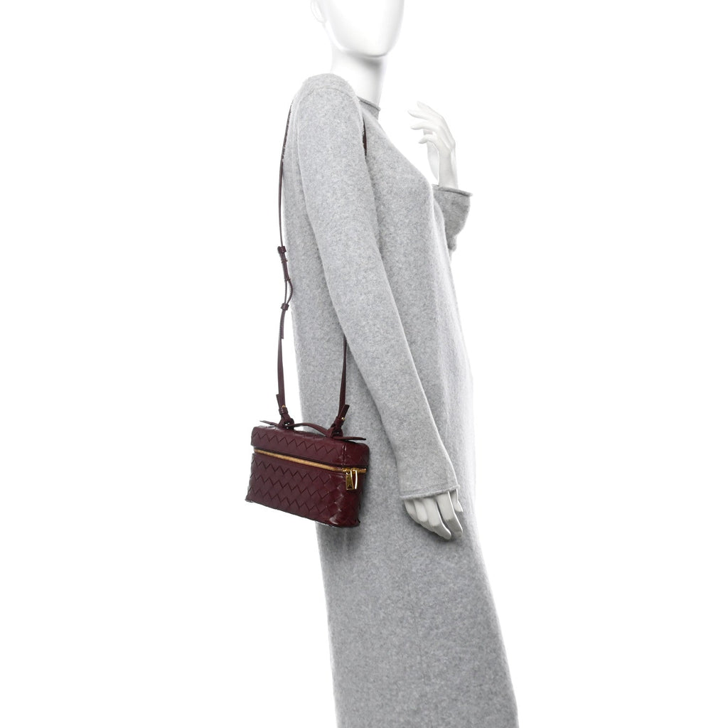 Nappa Intrecciato Bang Bang Vanity Case Barolo