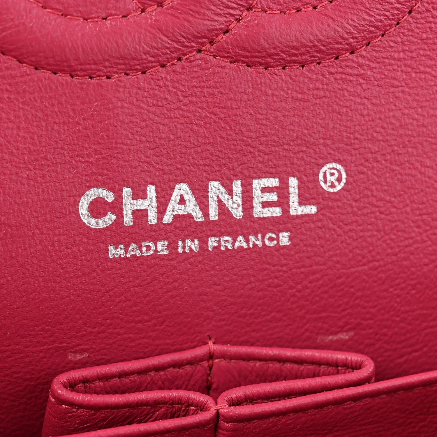 Patent Quilted Medium Double Flap Pink