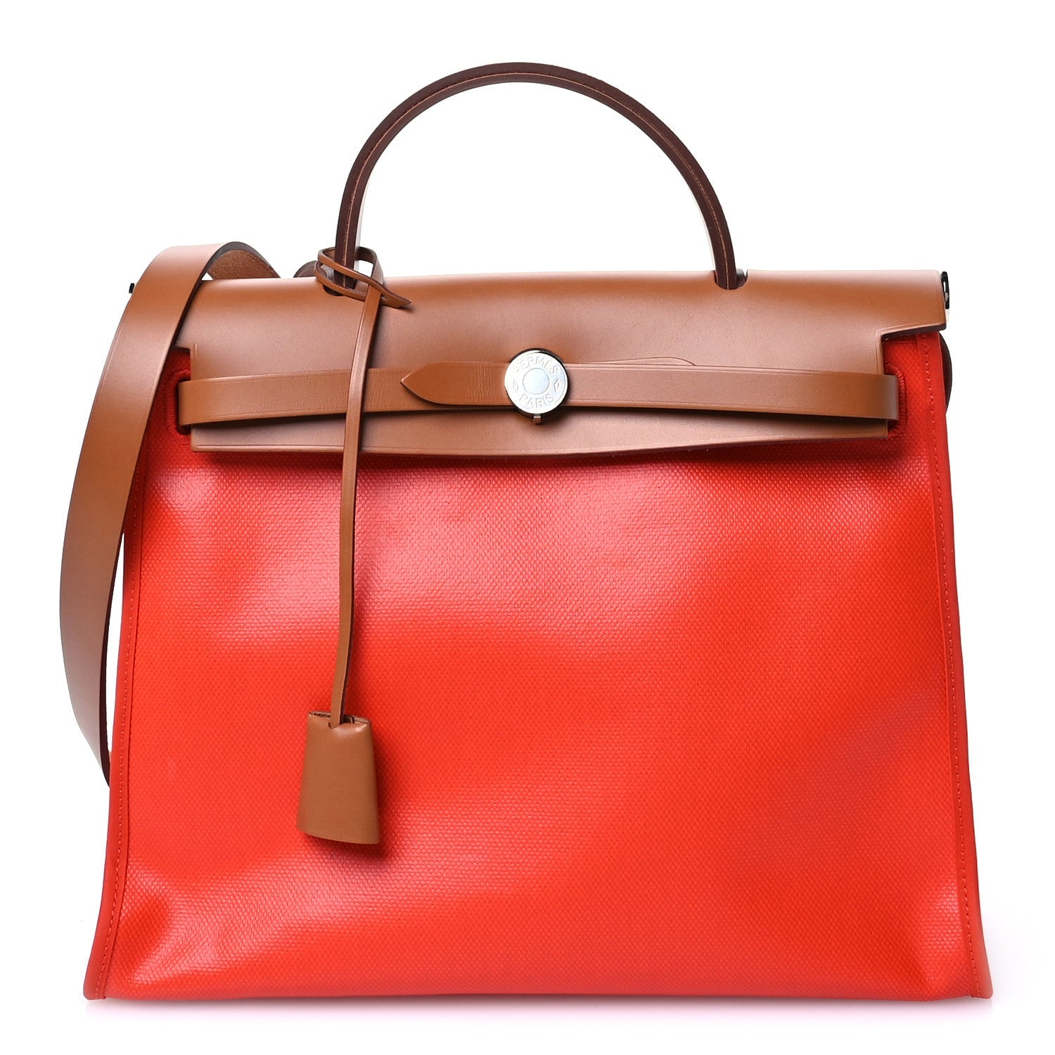 Toile H Berline Vache Hunter Herbag Zip 31 PM Capucine Fauve