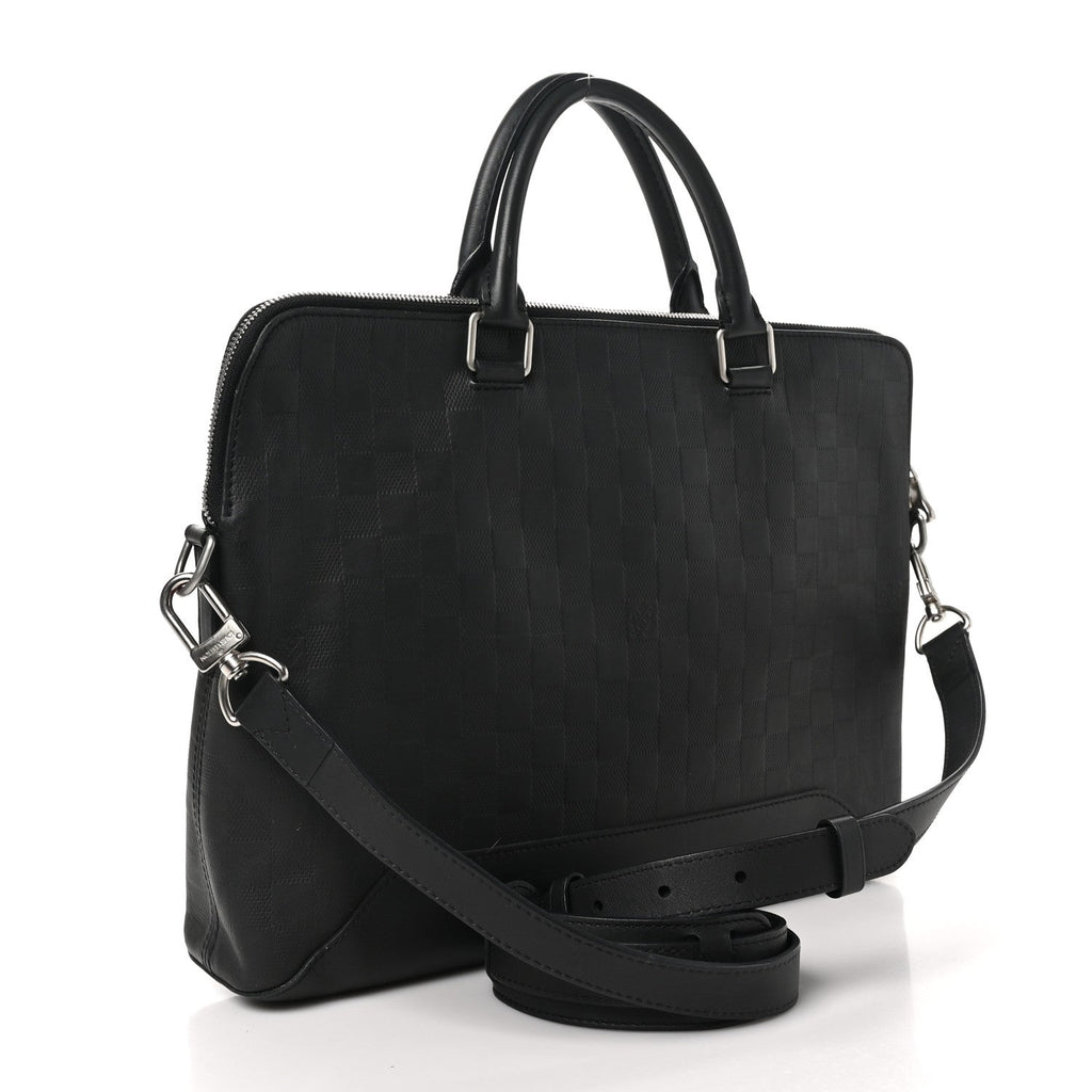 Damier Infini Porte-Documents Jour Onyx