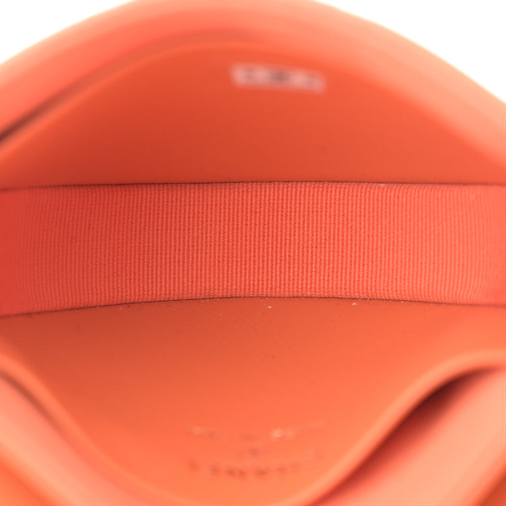 Patent Quilted Mini Top Handle Crossbody Flap Orange