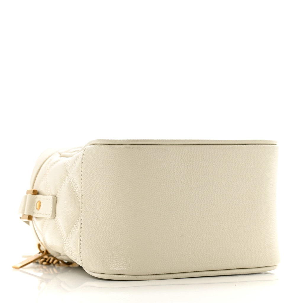 Grain de Poudre Quilted 80's Vanity Bag Crema Soft