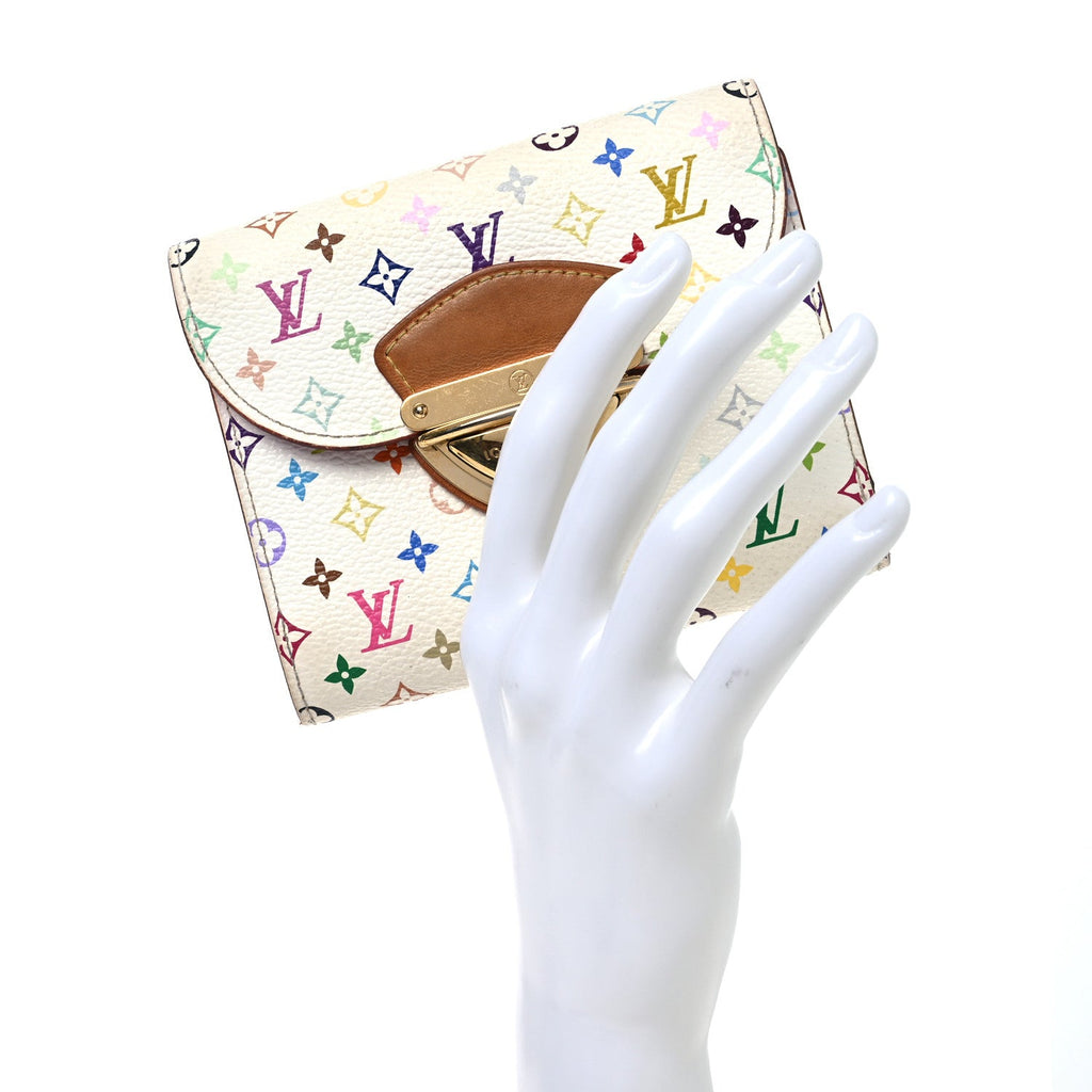 Monogram Multicolor Joey Wallet White Litchi