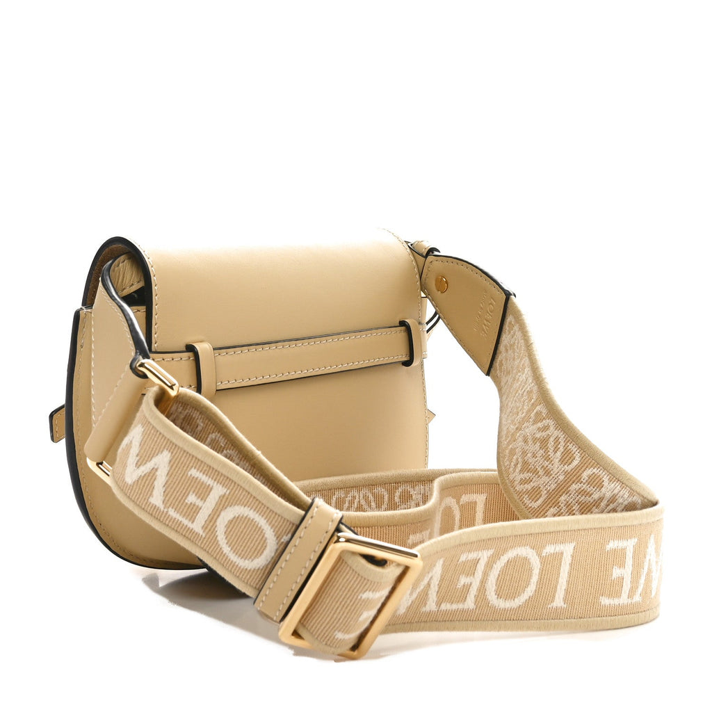 Calfskin Jacquard Mini Gate Dual Bag Butter