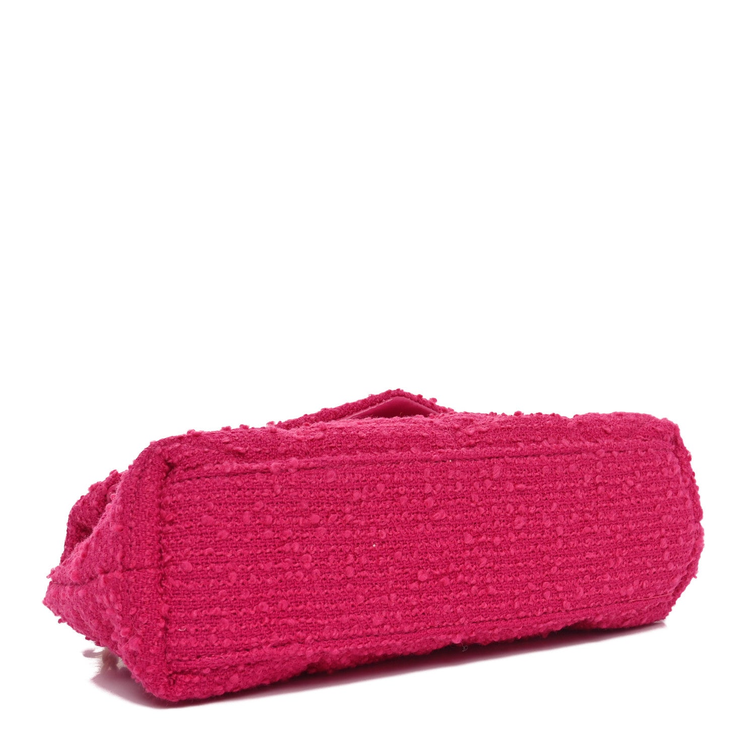 Boucle Tweed Quilted Toy Loulou Puffer Monogram Chain Satchel Magenta