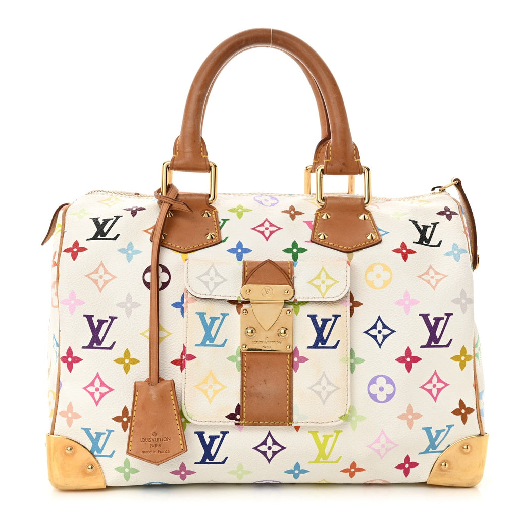 Monogram Multicolor Speedy 30 White