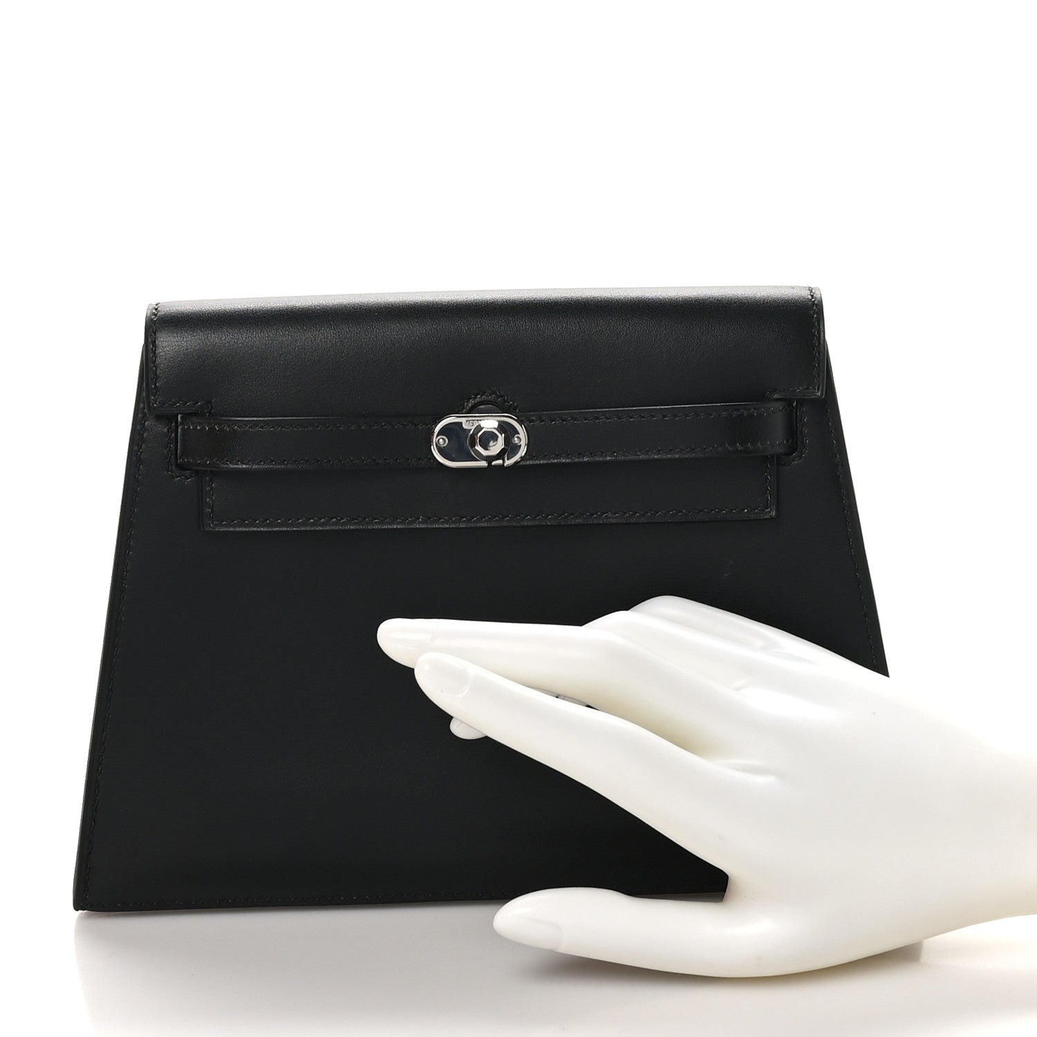 Box Kelly Crutch Clutch Black