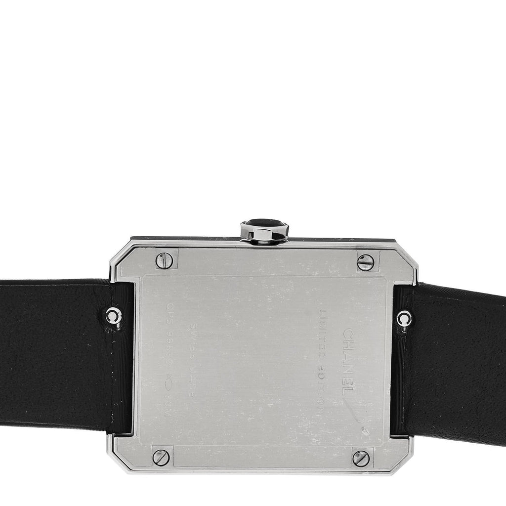 Stainless Steel Calfskin 27mm Boy-Friend Wanted de Chanel Quartz Watch Black