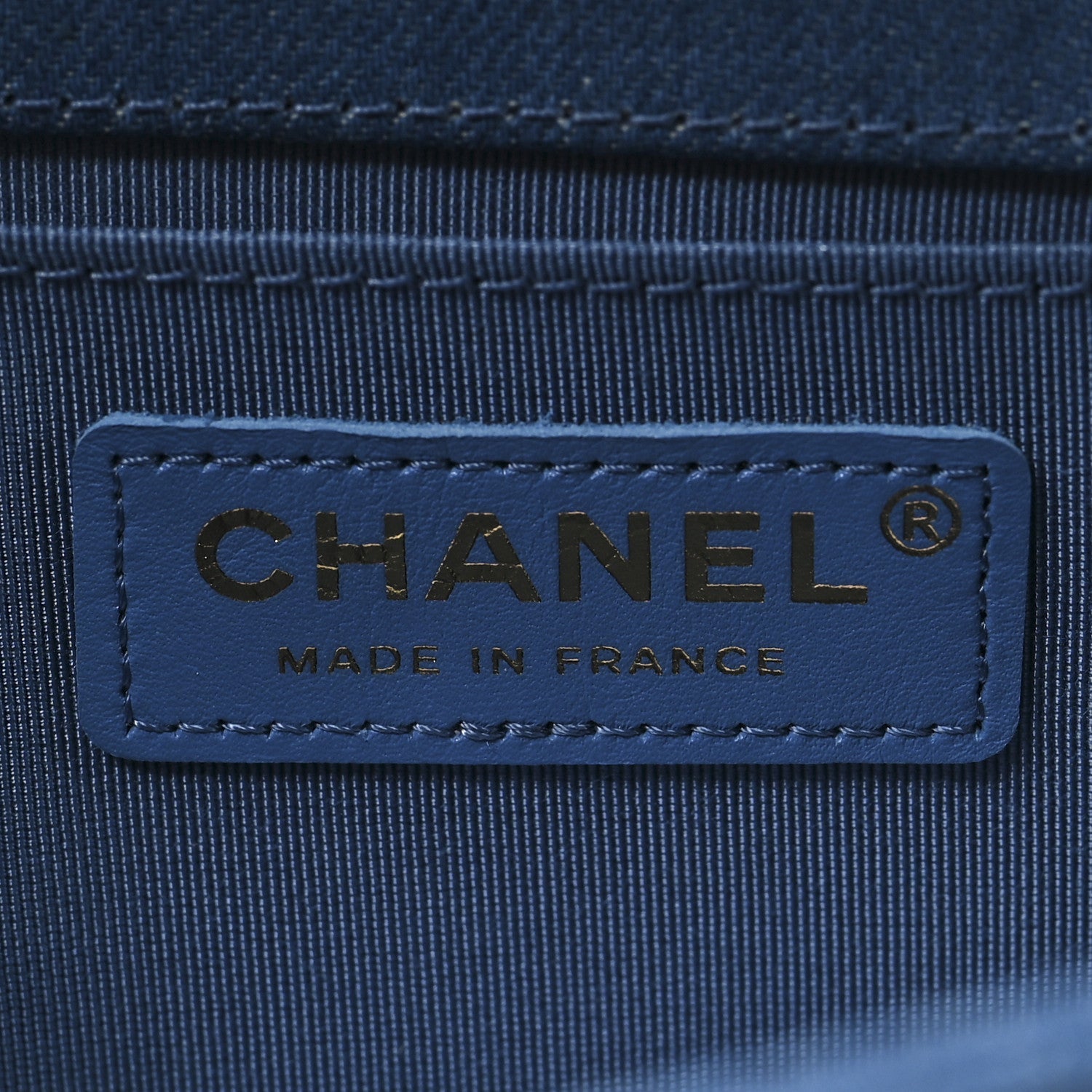 Denim Pleated Medium Boy Flap Light Blue