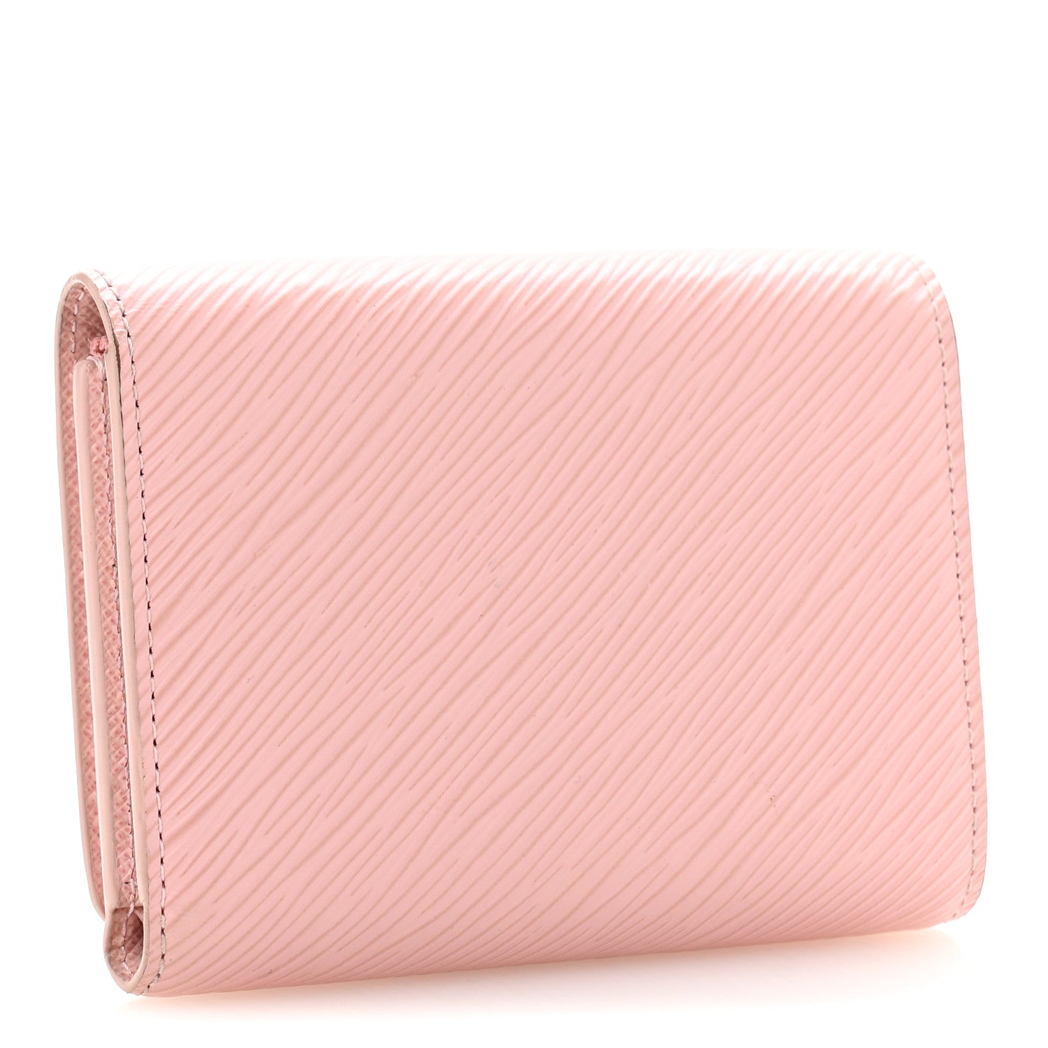 Epi Twist Compact Wallet Rose Ballerine