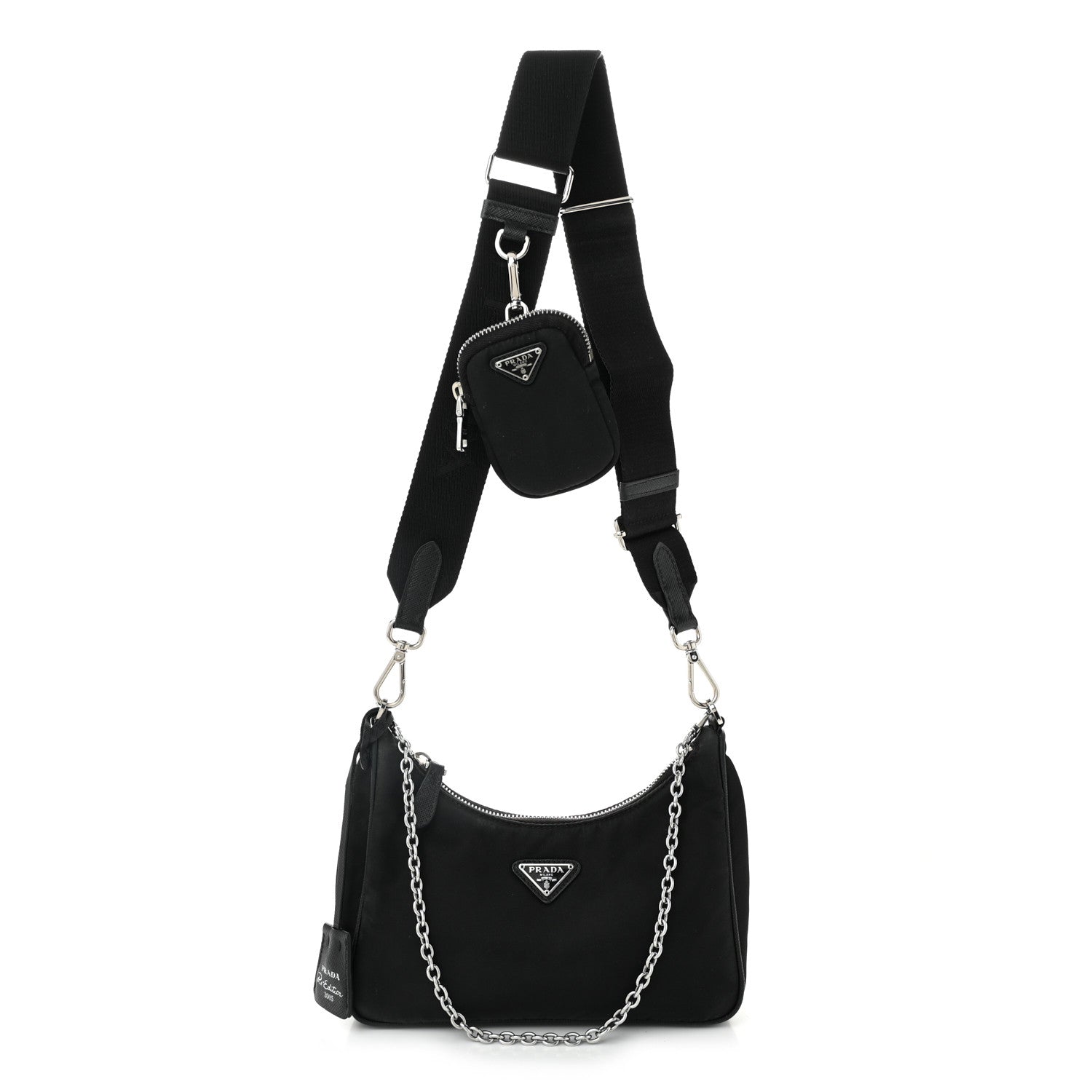 Nylon Re-Edition 2005 Shoulder Bag Black