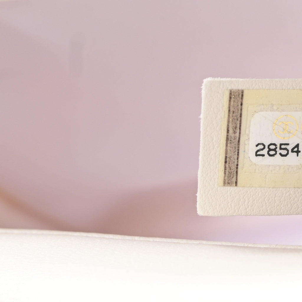 Sequin Mini Rectangular Flap White