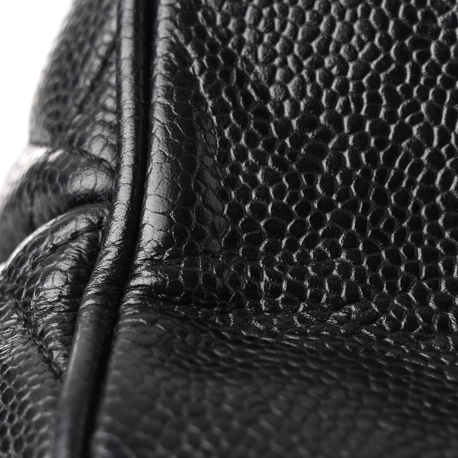 Caviar Quilted Medallion Tote Black