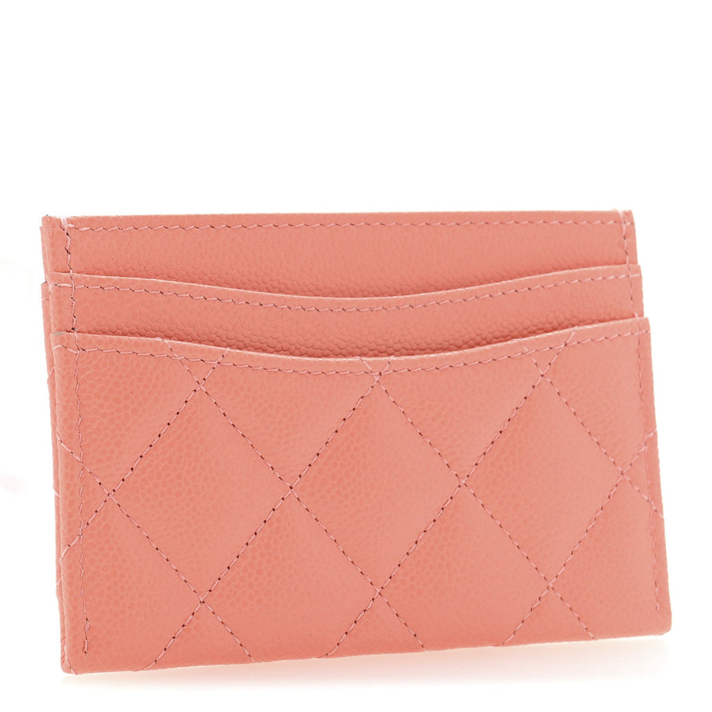 Caviar Quilted  Holder Orange