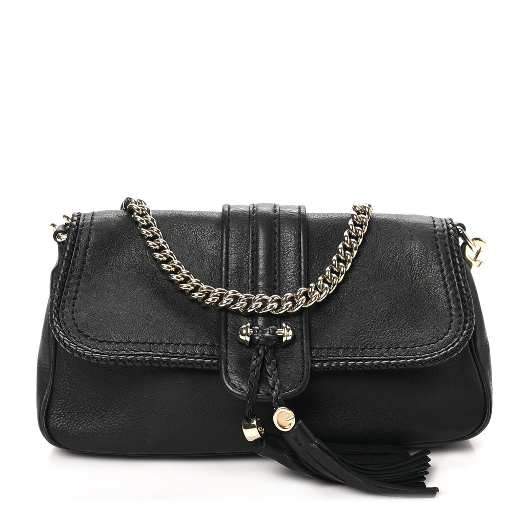 Calfskin Marrakech Evening Bag Black