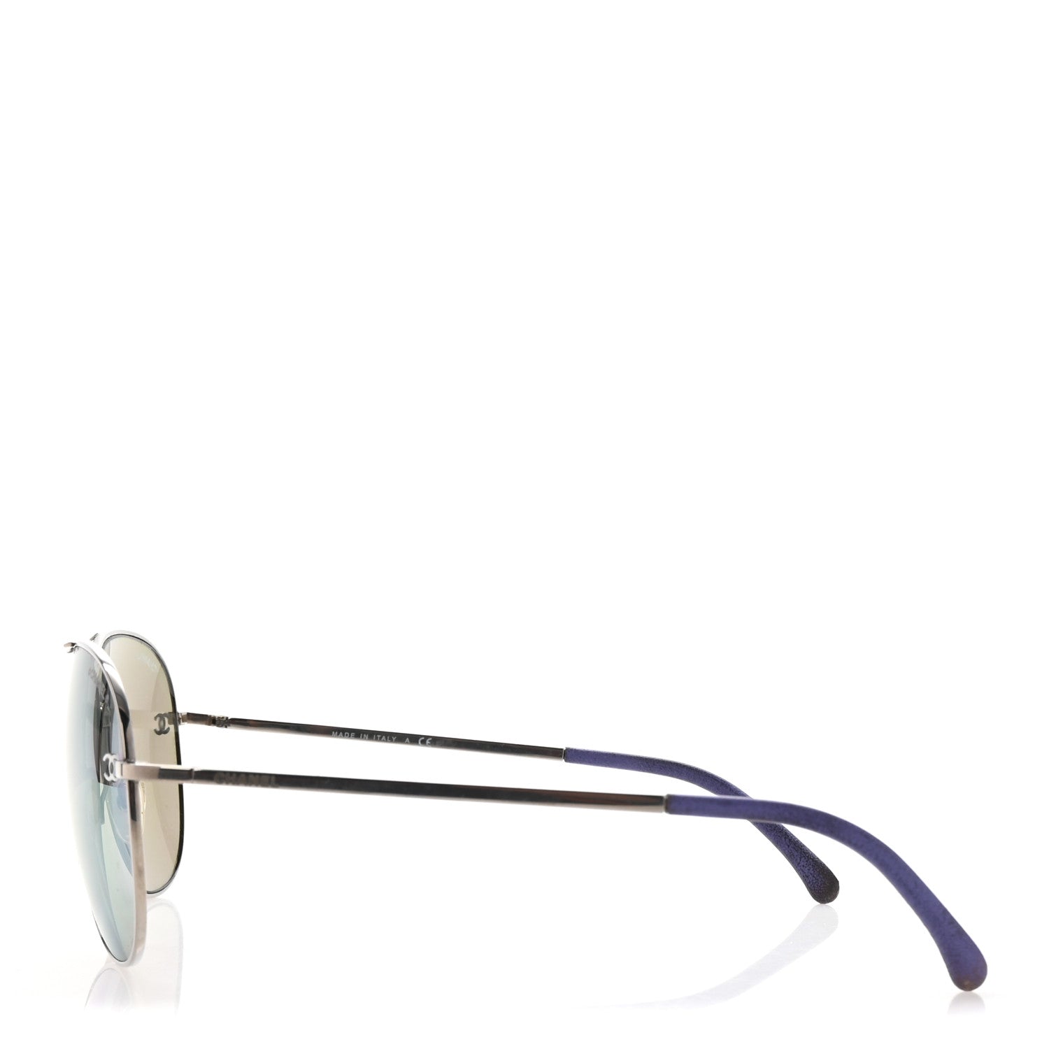 Metal Pilot Aviator CC Sunglasses 4189-T-Q Silver