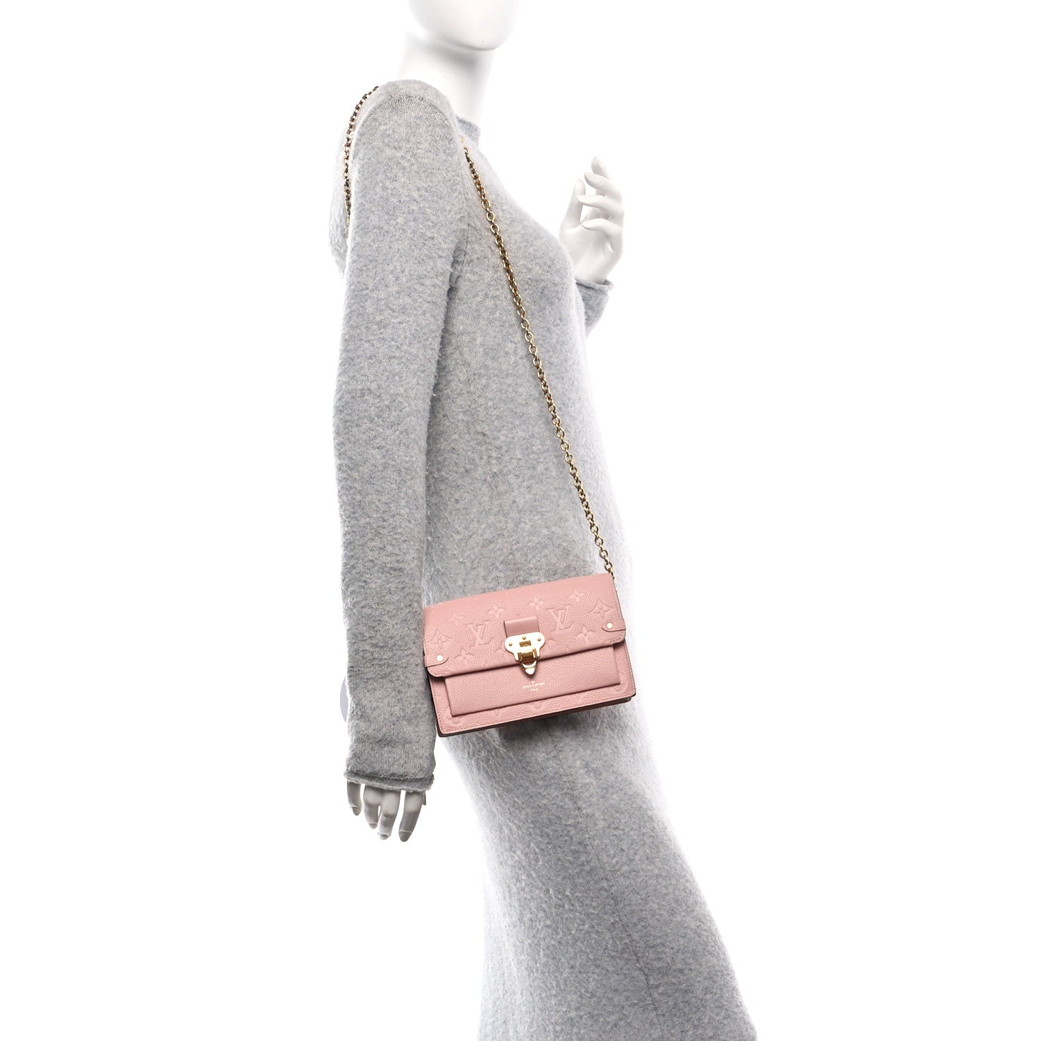 Empreinte Vavin Chain Wallet Rose Poudre