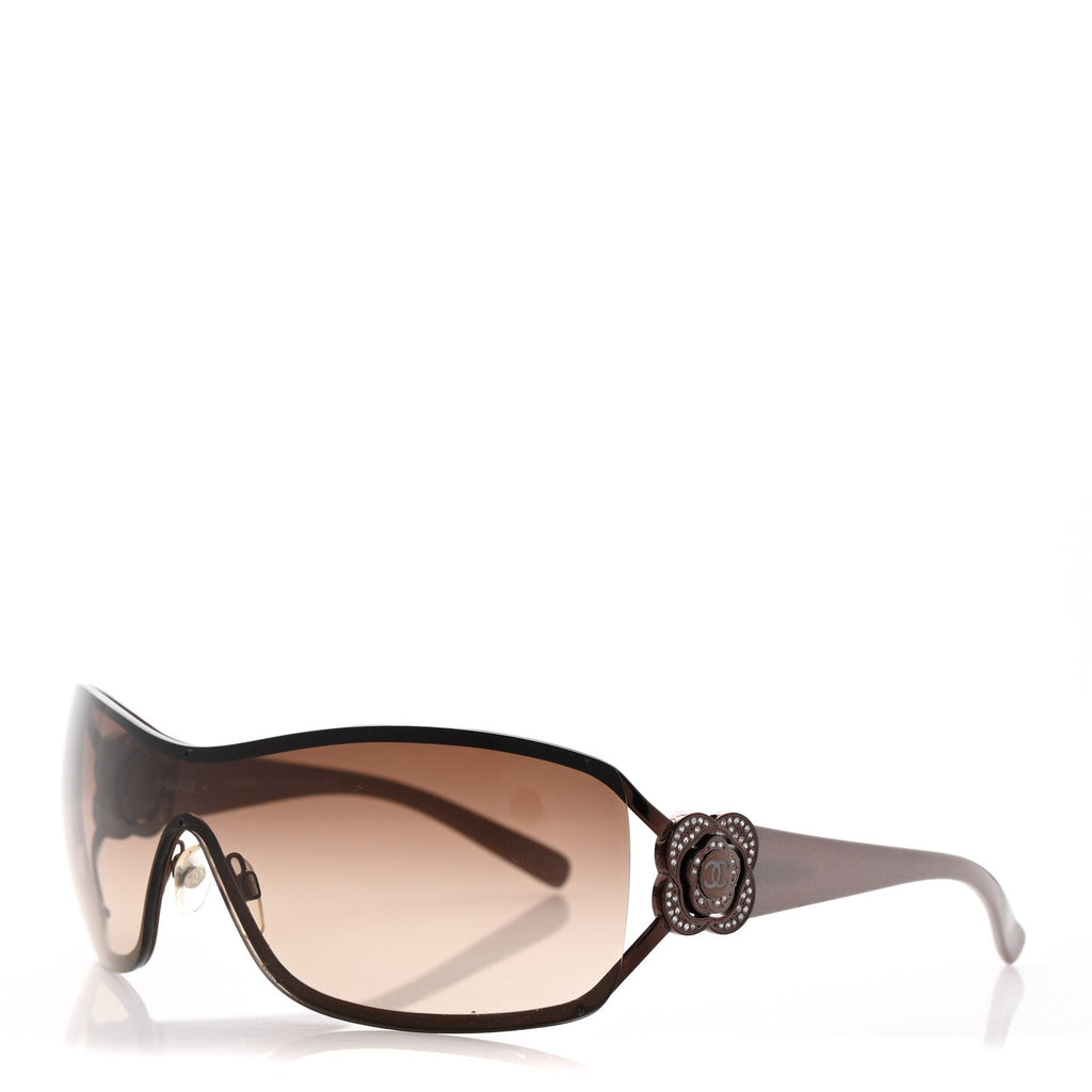 Swarovski Crystal Camellia CC Sunglasses 4164-B Purple