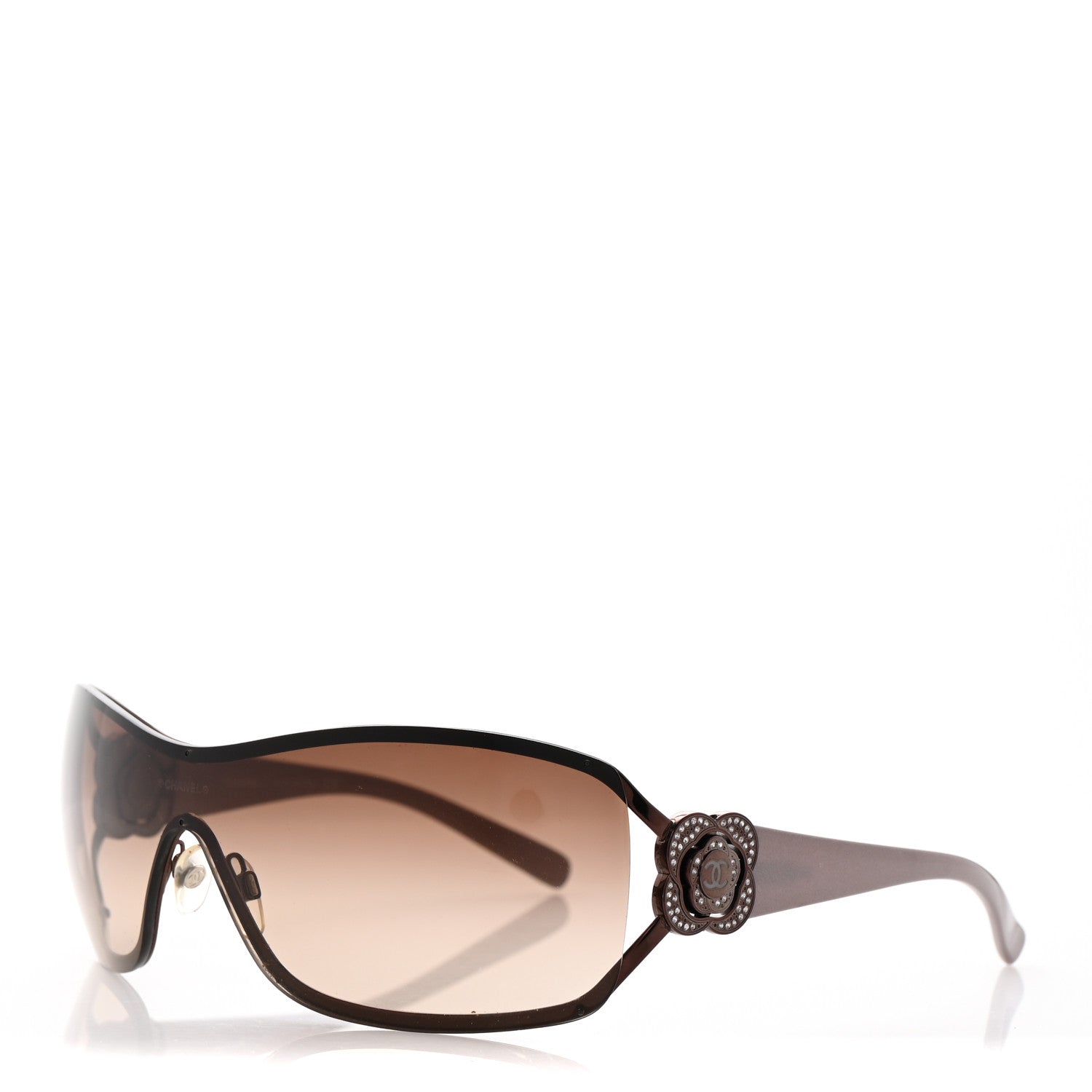 Swarovski Crystal Camellia CC Sunglasses 4164-B Purple