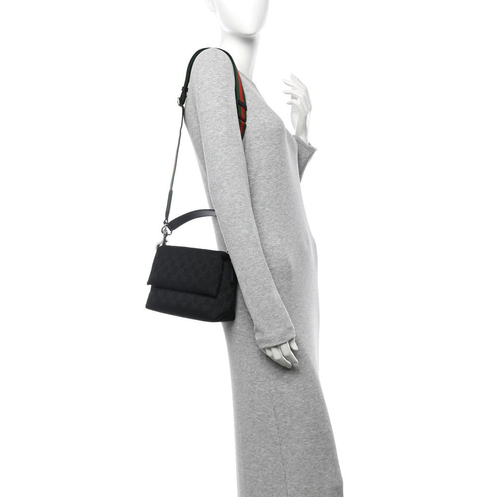 GG Canvas Small Crossbody Bag Black
