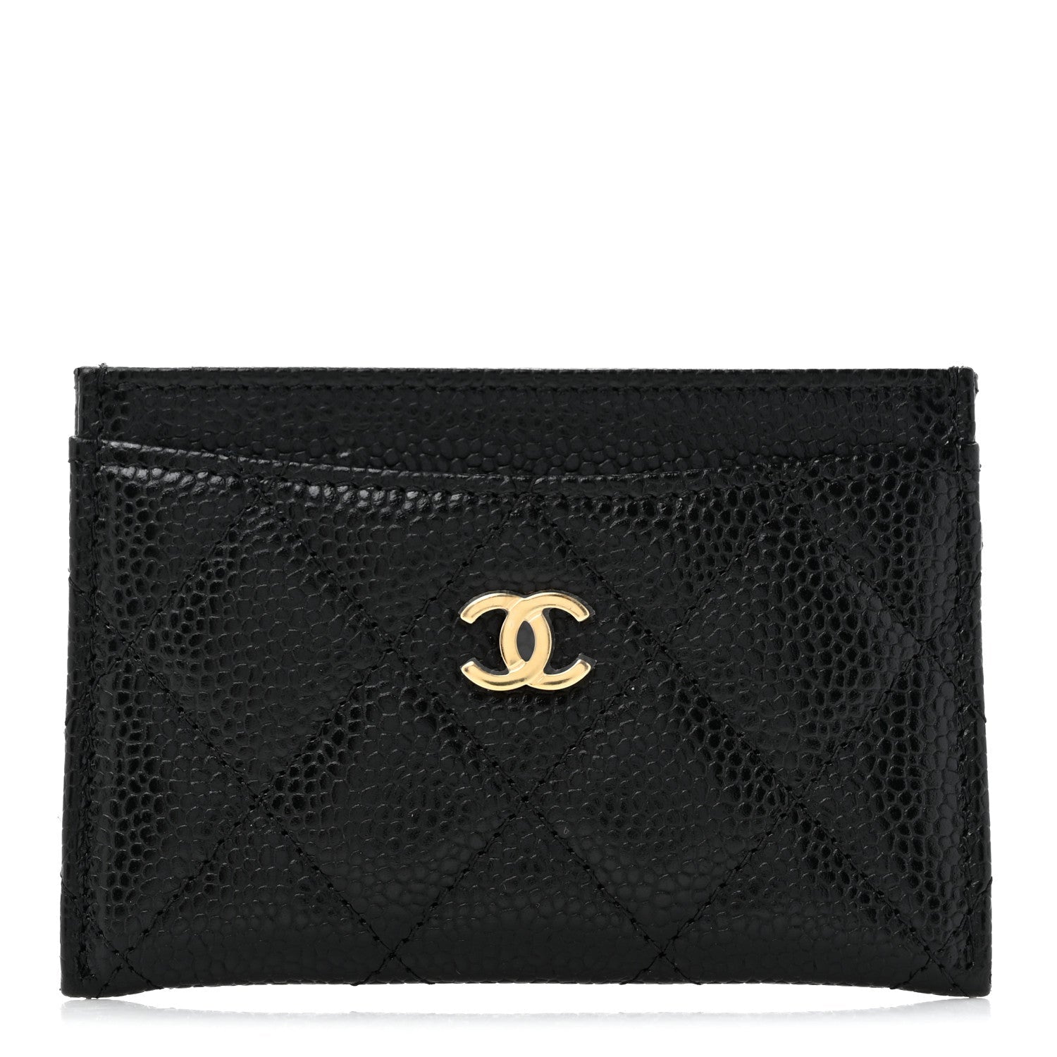 Caviar Quilted  Holder Black