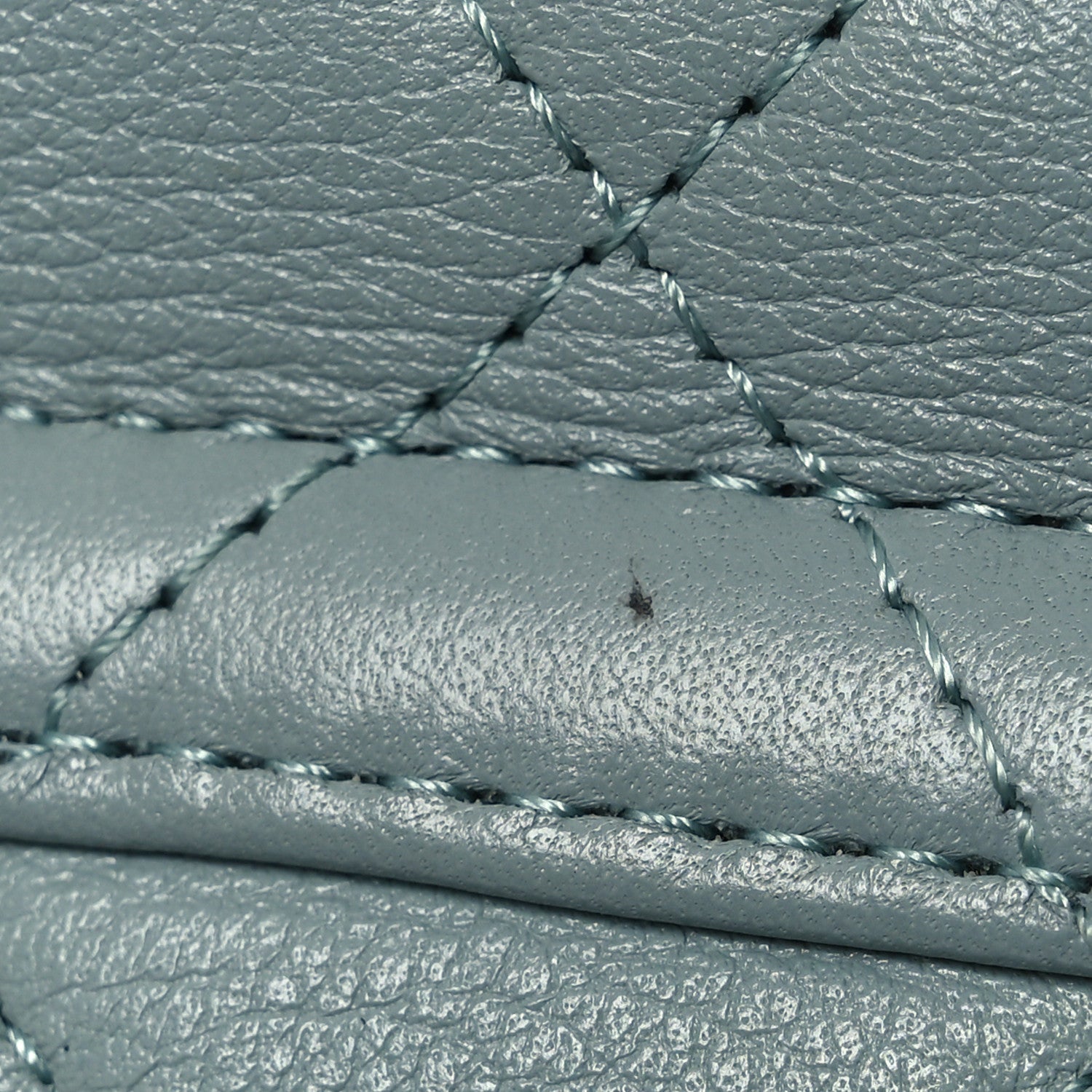 Lambskin Quilted Small Duma Drawstring Backpack Light Blue