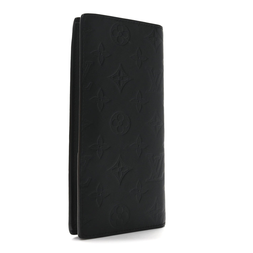 Calfskin Monogram Shadow Brazza Wallet Black