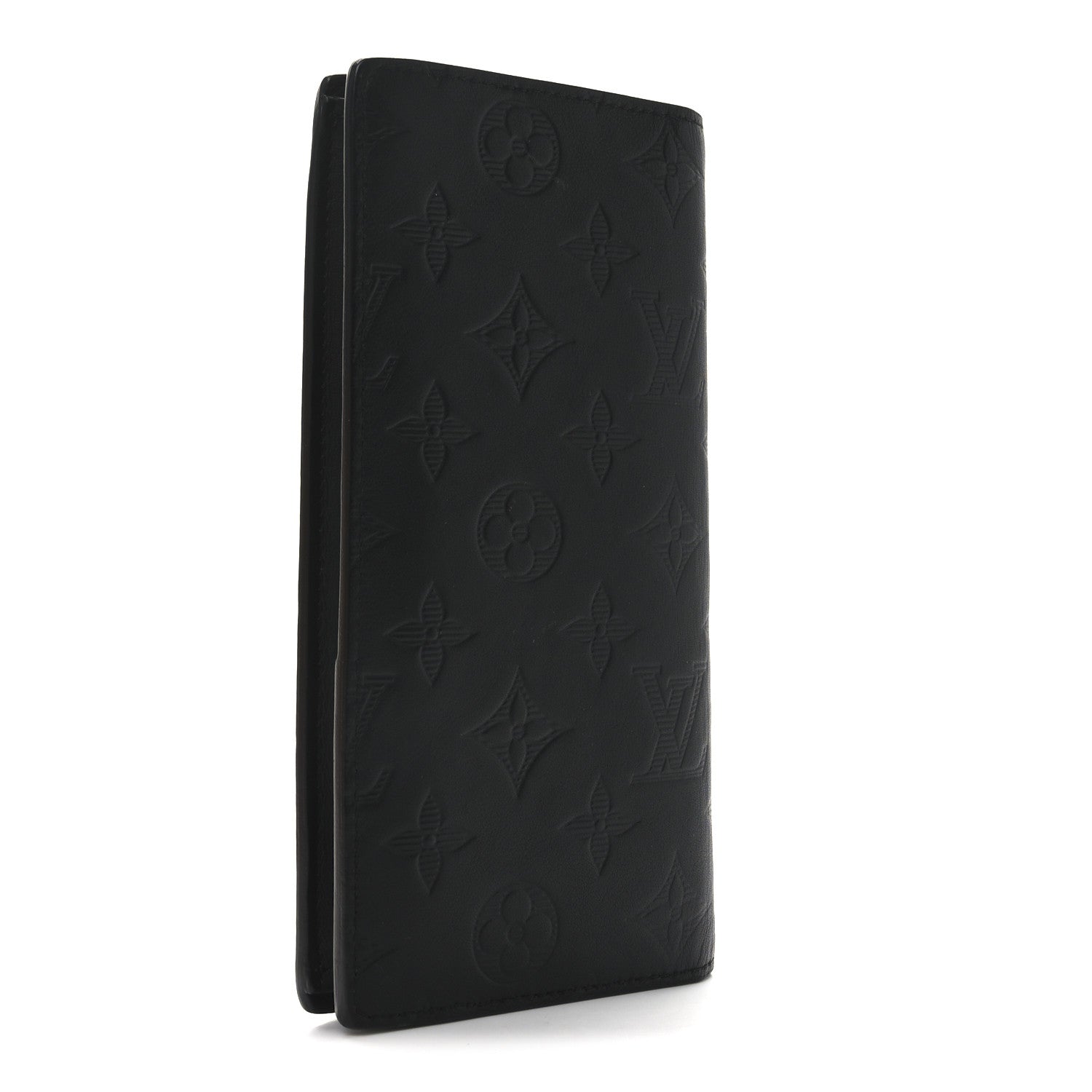 Calfskin Monogram Shadow Brazza Wallet Black