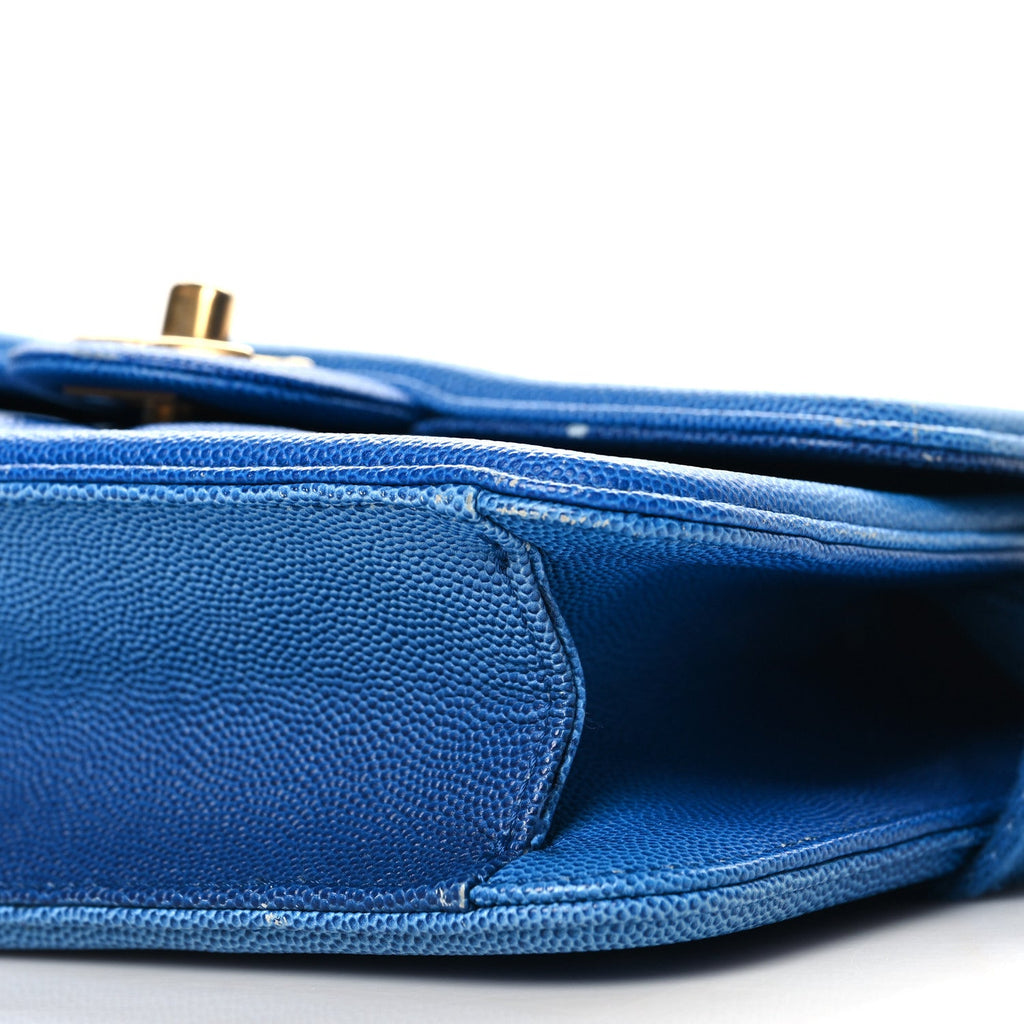 Caviar Quilted Sunset On The Sea Waist Bag Blue