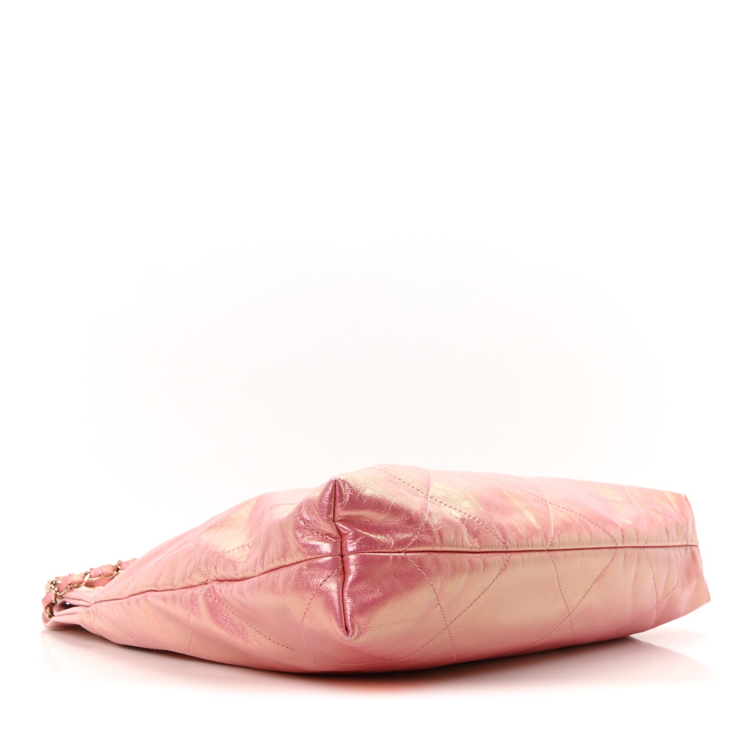 Metallic Shaded Calfskin Quilted Chanel 22 Pink