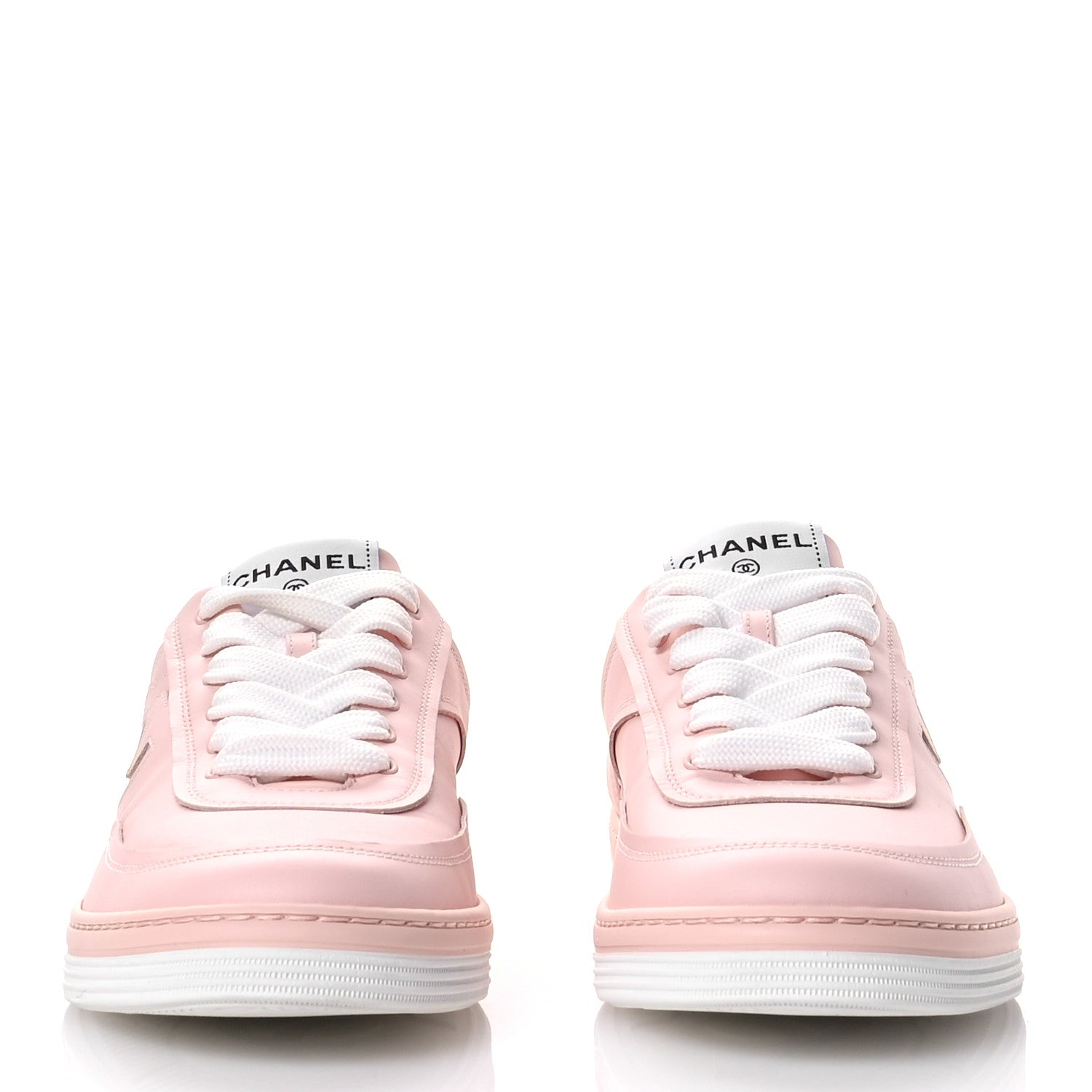 Calfskin Womens CC Sneakers 40 Light Pink