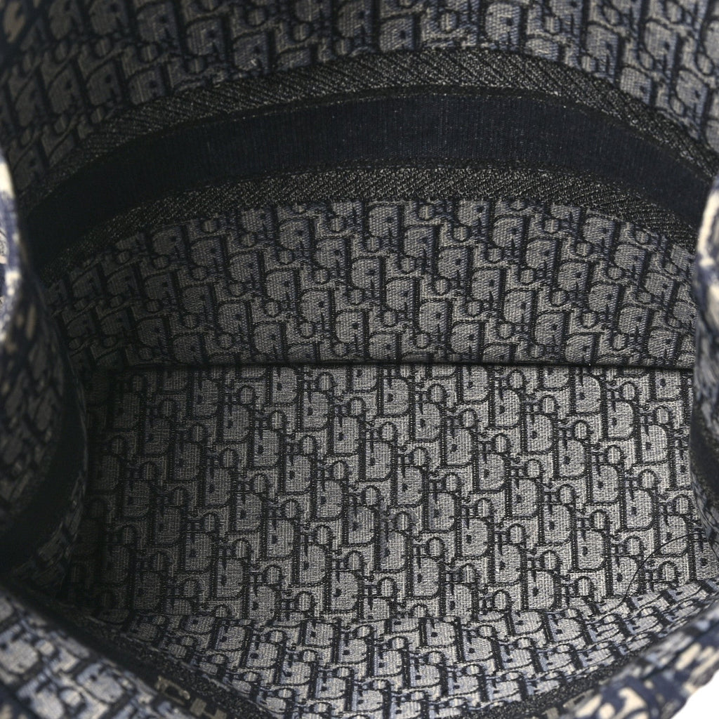 Oblique Large Book Tote Blue Multicolor