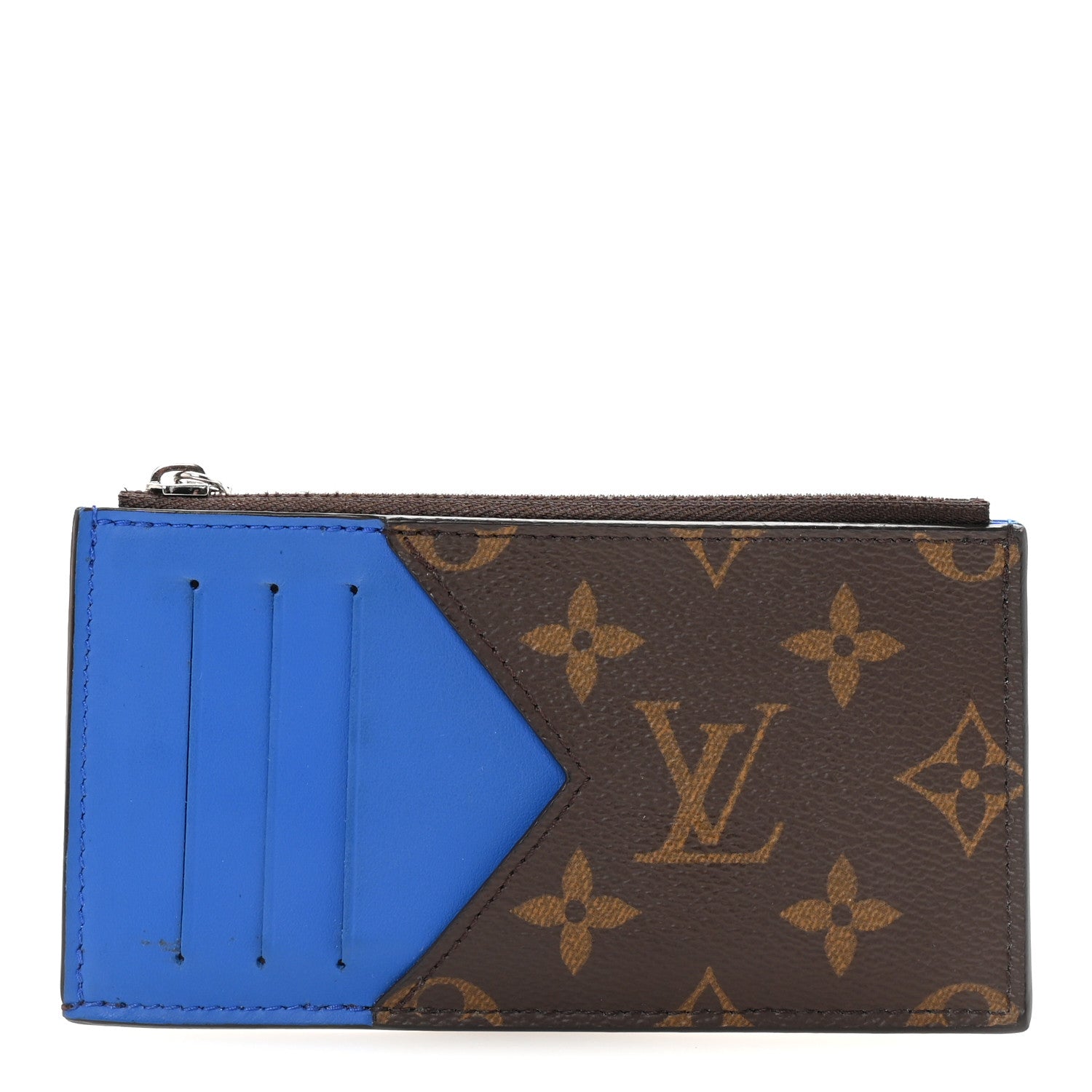 Monogram Calfskin Coin  Holder Indigo Blue