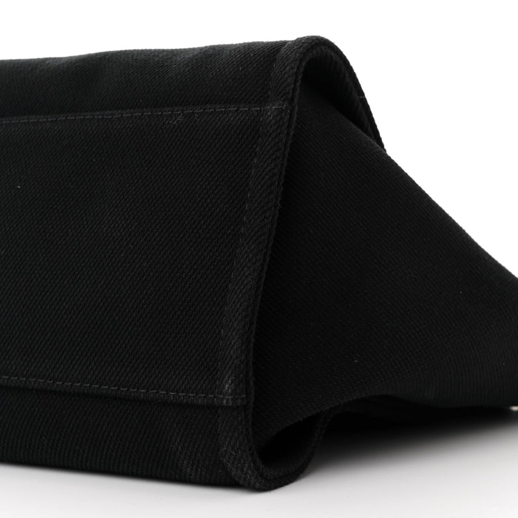 Canvas Pearl Medium Deauville Tote Black