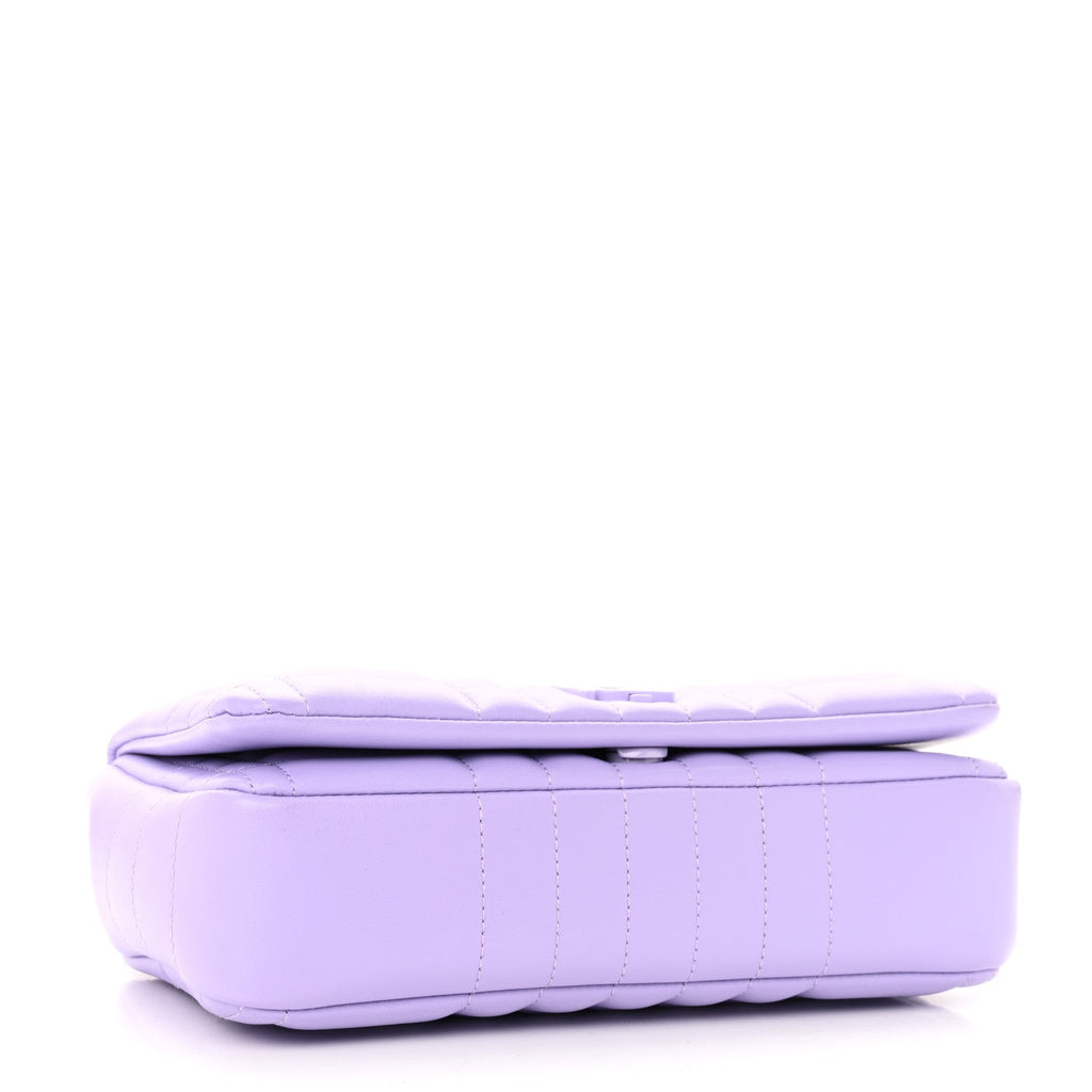 Lambskin Quilted Small Lola Bag Soft Violet