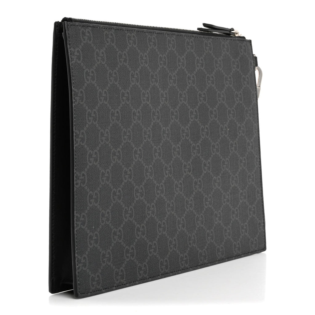 GG Supreme Monogram Rainbow Eagle Documents Holder Black Grey Multicolor