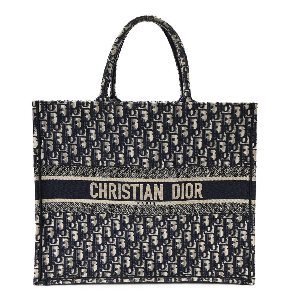 Oblique Large Book Tote Blue Multicolor