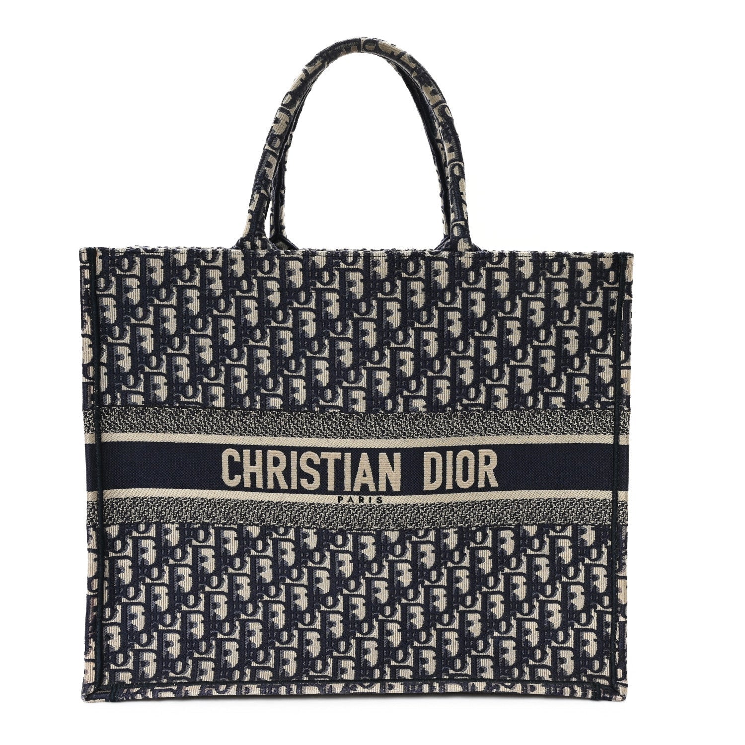 Oblique Large Book Tote Blue Multicolor