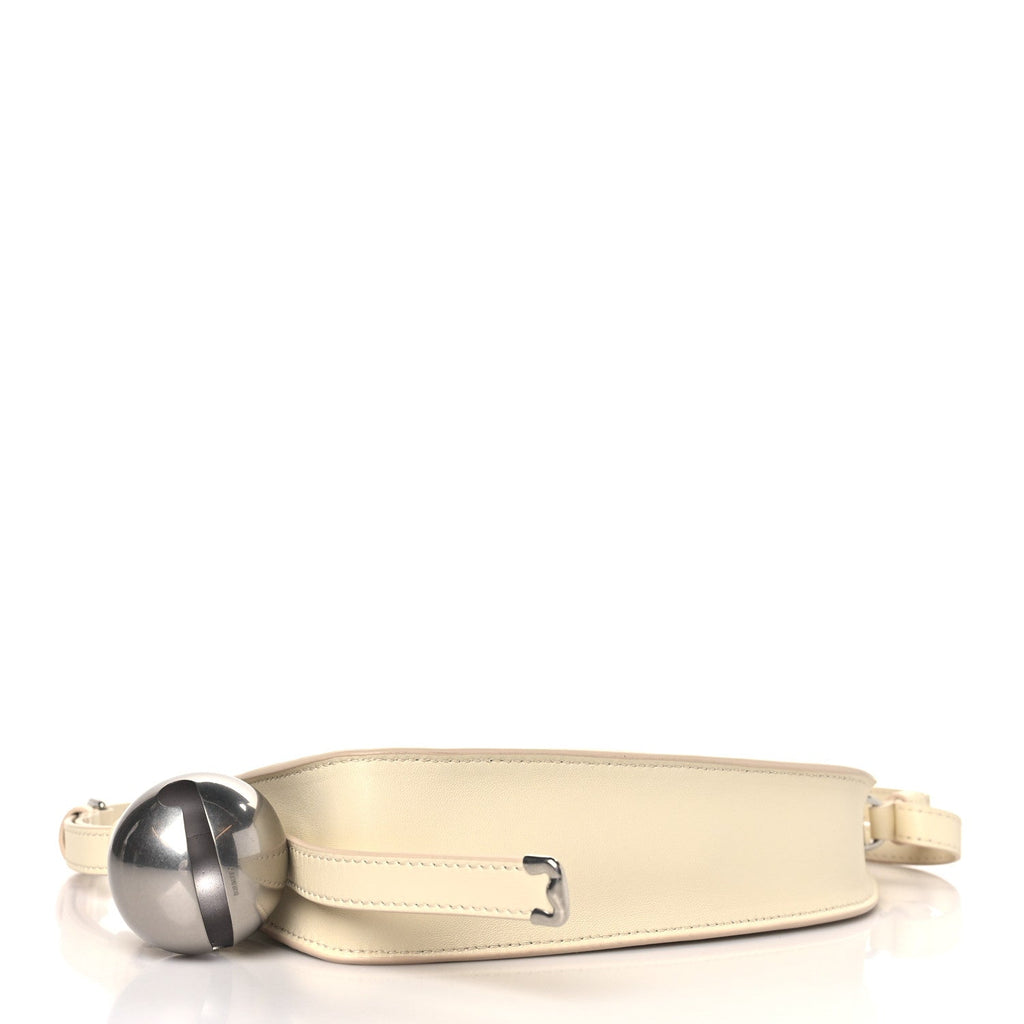 Calfskin Mini Shield Sling Bag Pearl