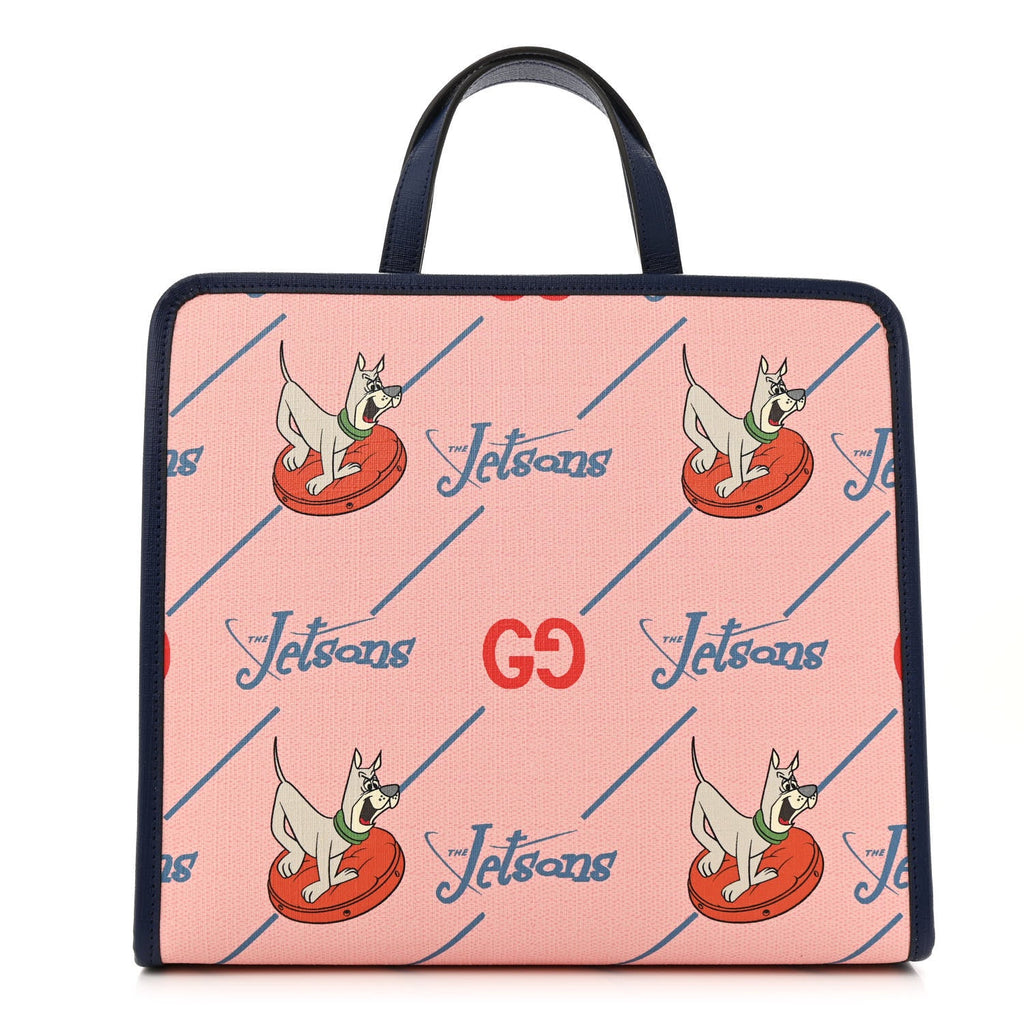Coated Canvas Interlocking G The Jetsons Childrens Tote Pink Multicolor