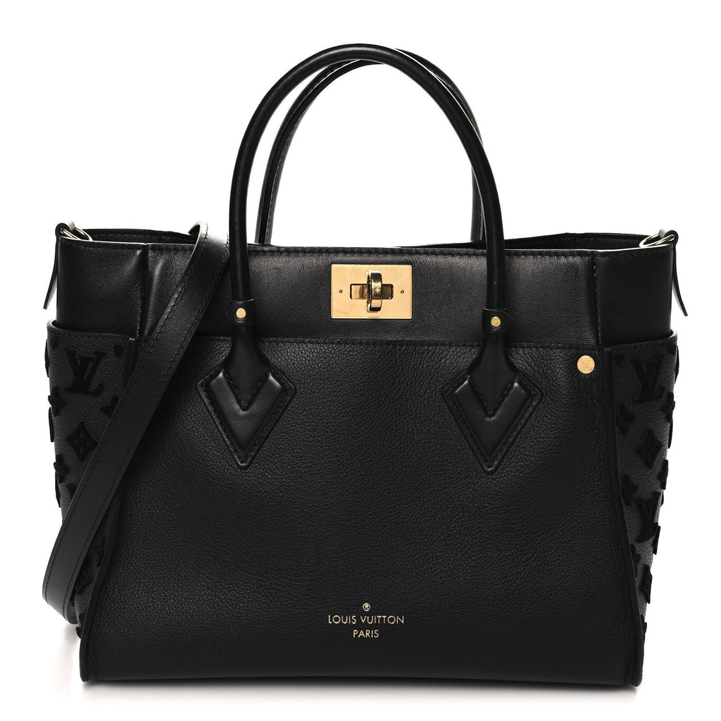 Calfskin Monogram Tufting On My Side Black