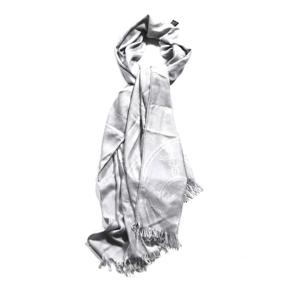 Cashmere Silk New Libris Stole Gris Nuage