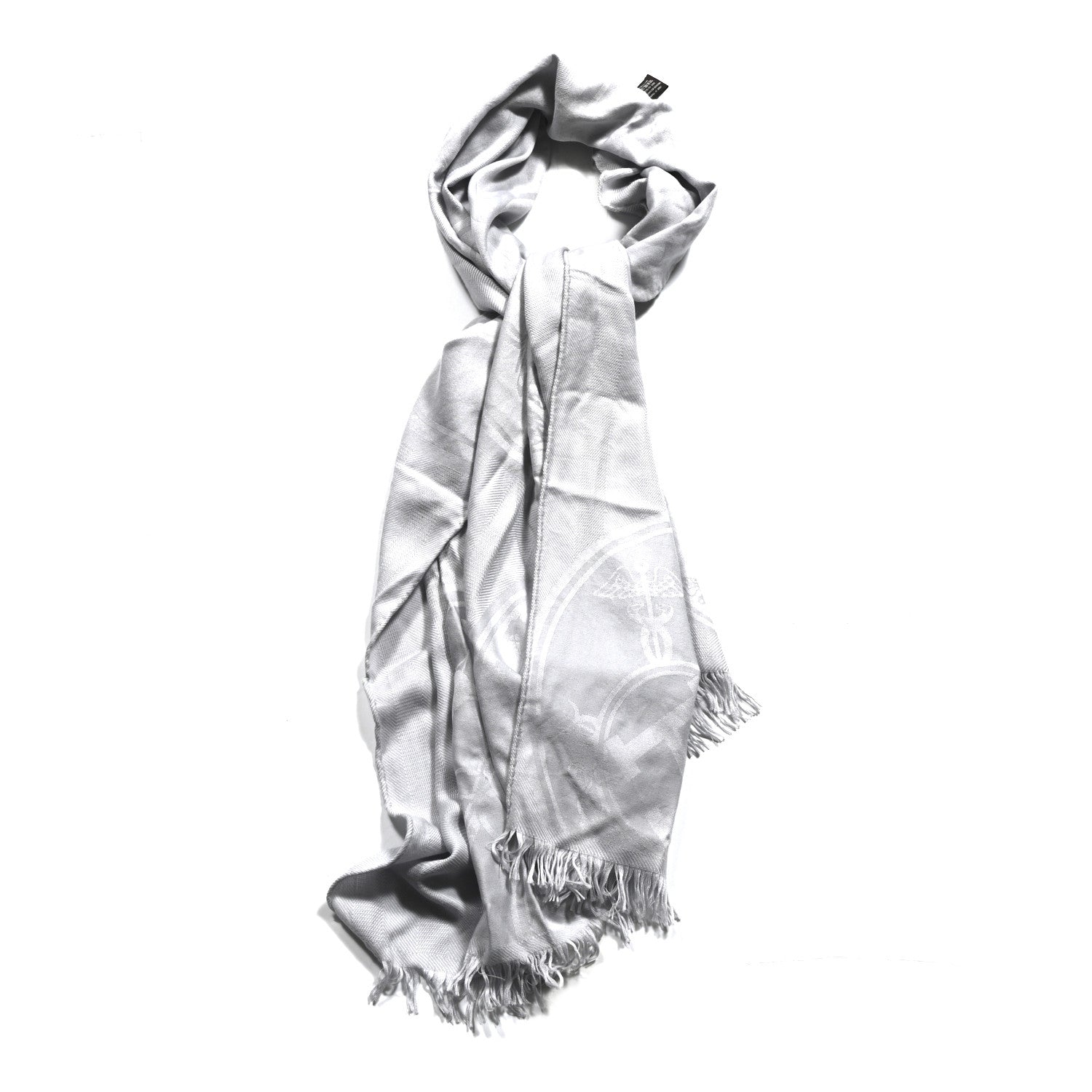 Cashmere Silk New Libris Stole Gris Nuage