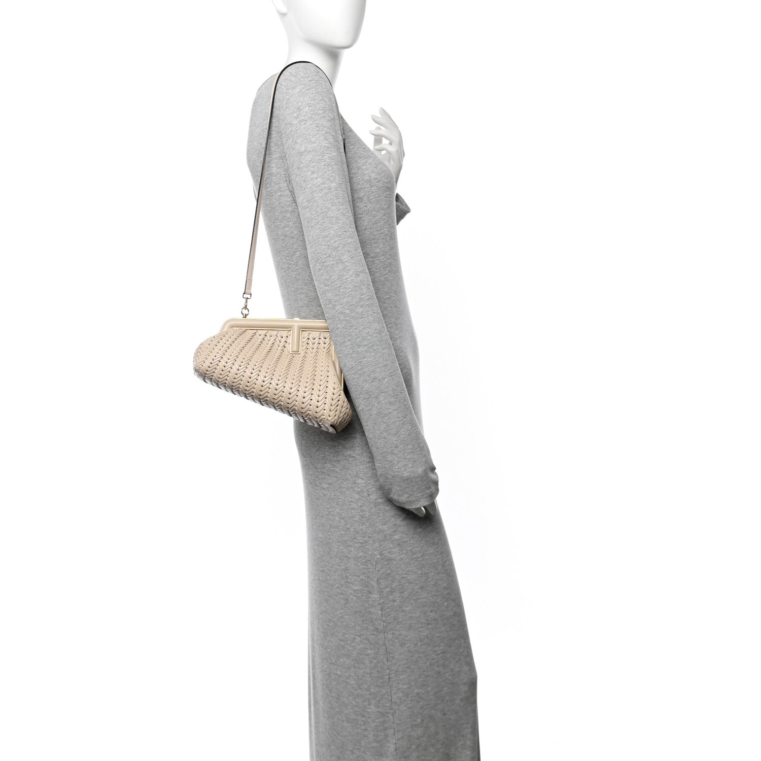 Vitello Grace Intreccio Nappa Small Fendi First Poudre