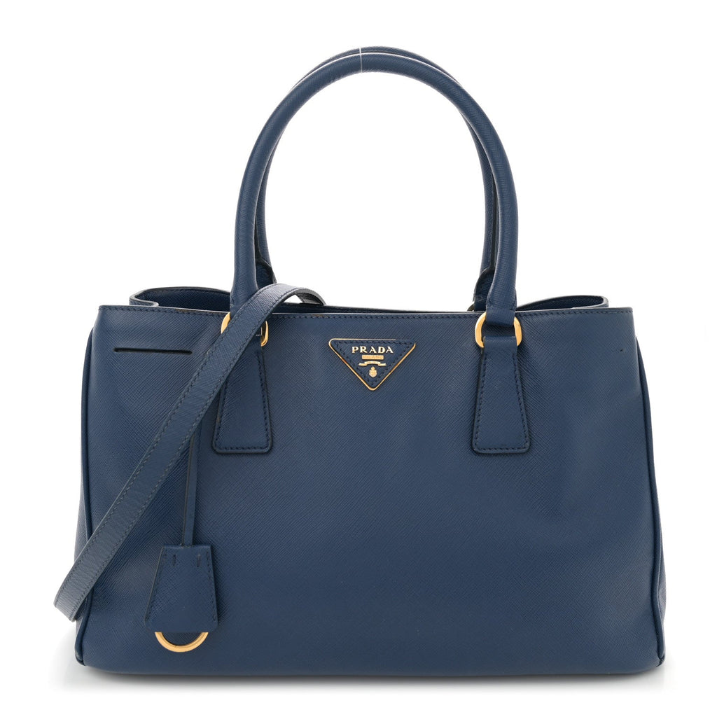 Saffiano Lux Medium Tote Bluette