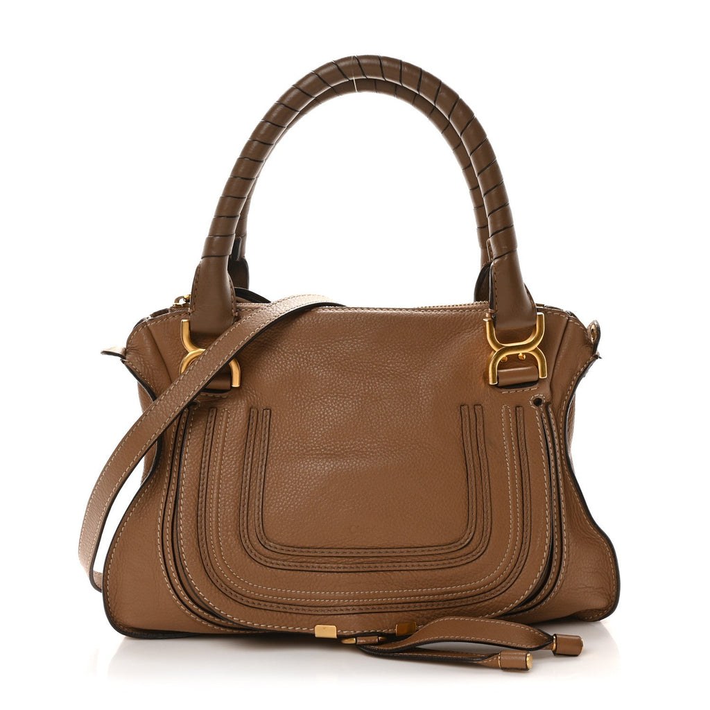 Calfskin Medium Marcie Satchel Nut