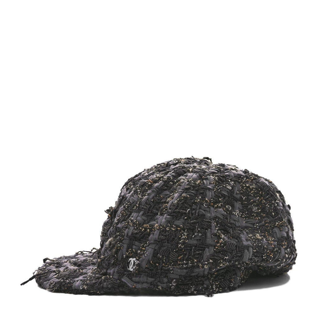 Cotton Tweed CC Beret M Black Multicolor