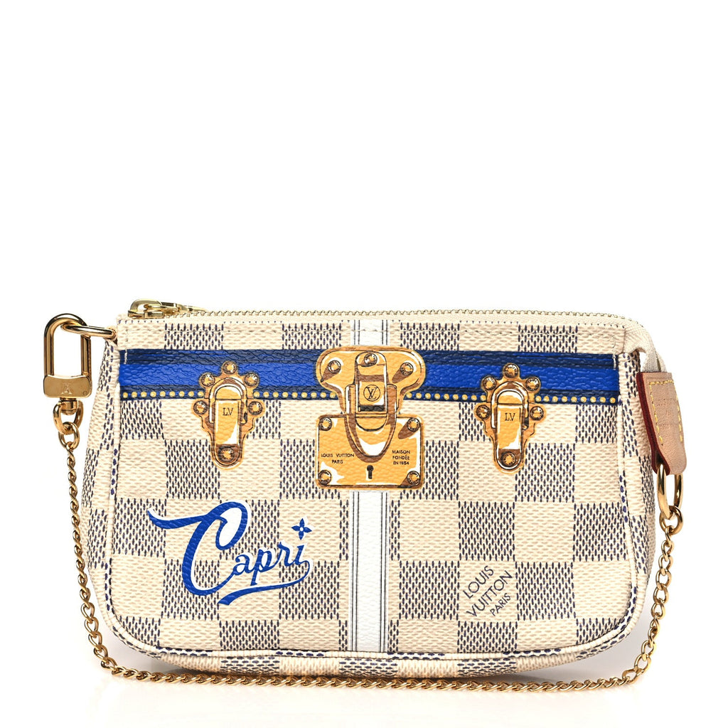 Damier Azur Summer Trunks Capri Mini Pochette Accessories