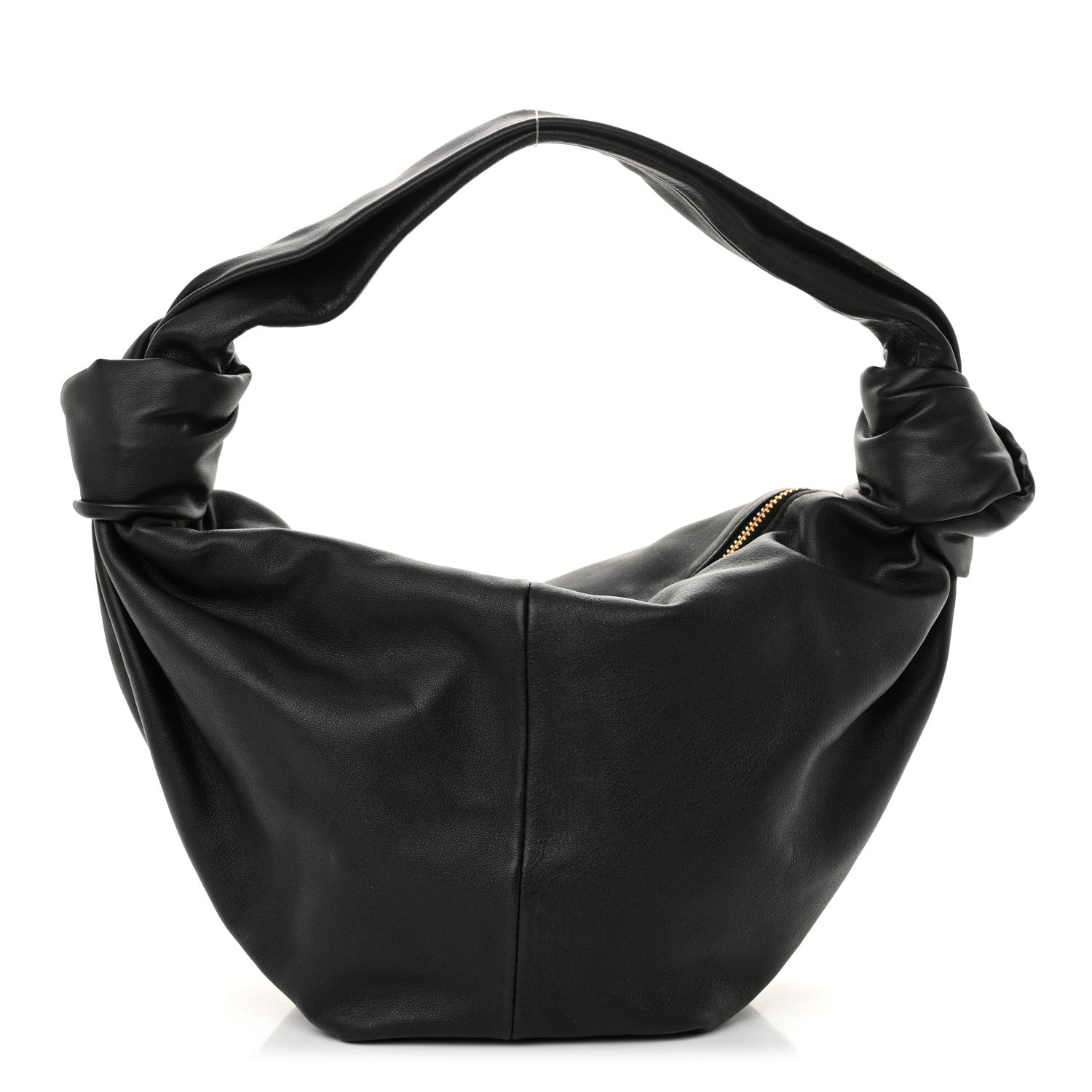 Calfskin Teen Double Knot Hobo Black
