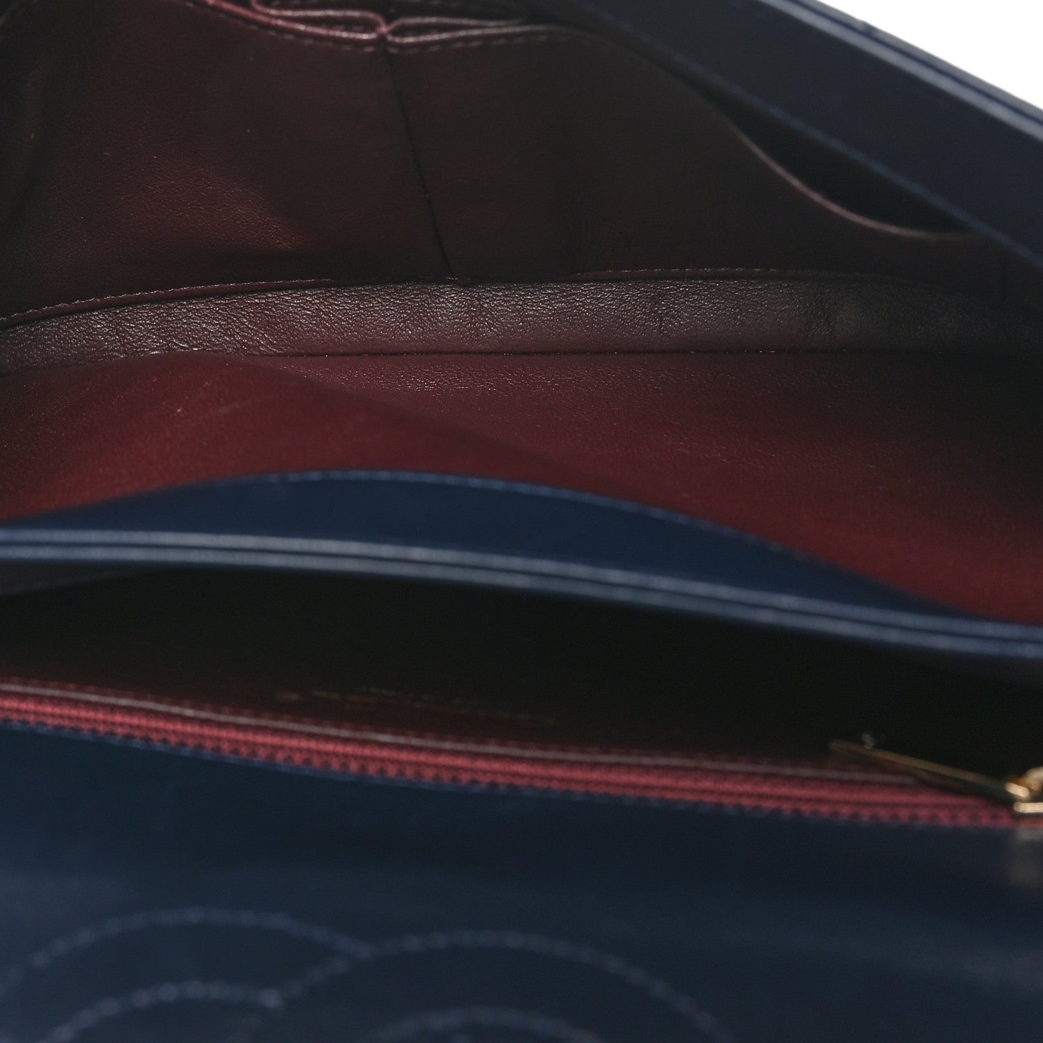 Lambskin Quilted Medium Trendy CC Flap Navy Blue